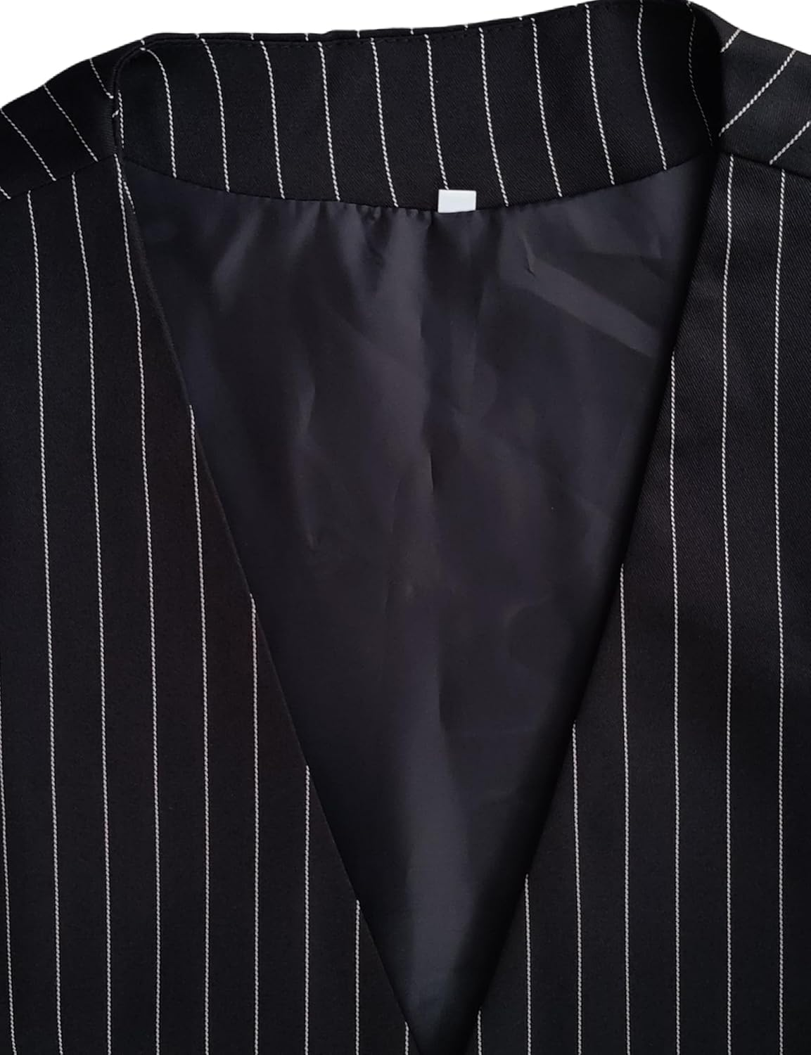 COSOUKE 1920S Gatsby Costume Men Accessories Set Funny Halloween Costumes with Vest Hat Necktie Bow Tie Suspenders image number 6