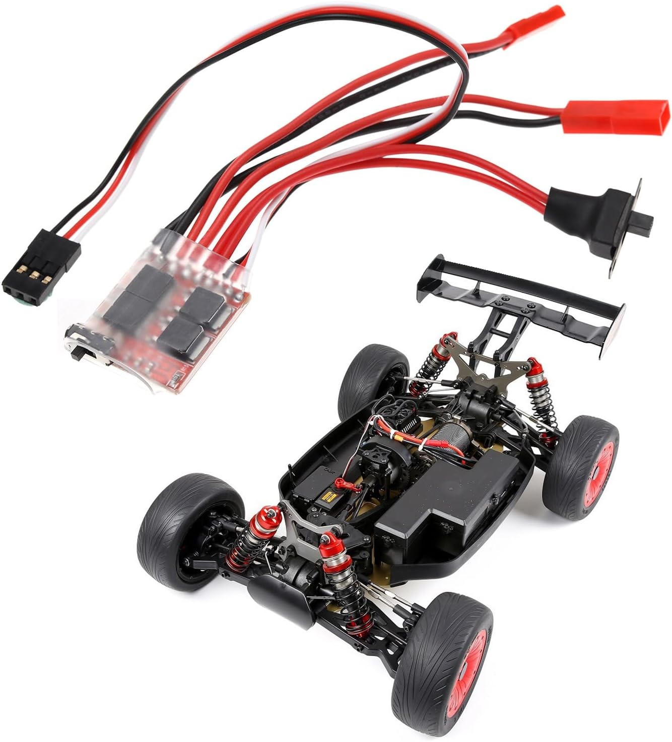 VGOL 2Pcs Miniature Brushed ESC Controller Compatible with 130/180/260/280/380 Brush Motors Micro Wire Drawing ESC Controllers 4.8V-8.4V image number 3