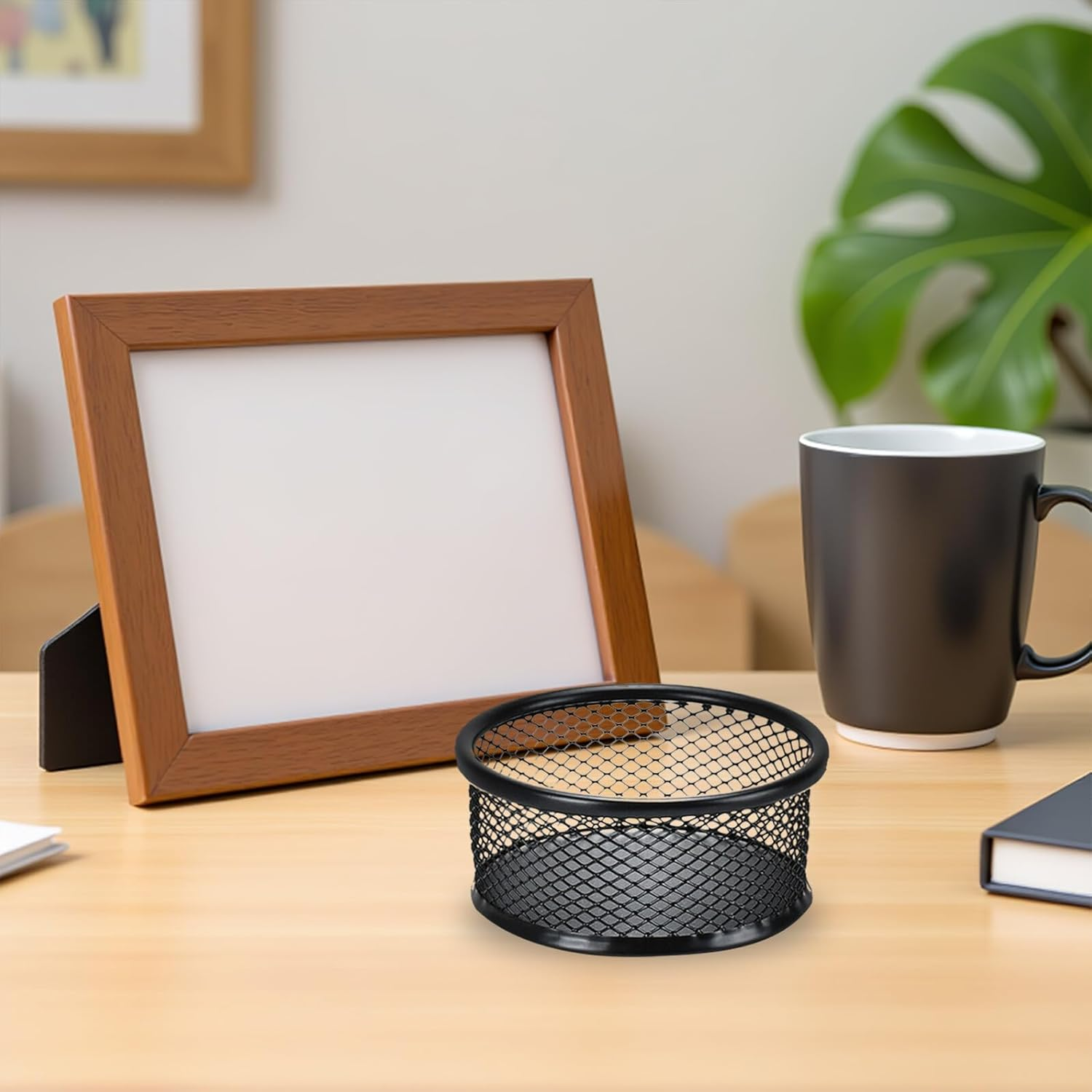 STOBAZA Paperclip Storage Mesh Container Desktop Multi-Purpose Storage Holder Versatile Pen Holder Office image number 4