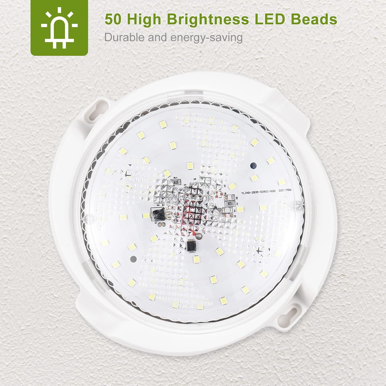 BERZO 45W Solar Lights Indoor&Outdoor Home Solar Shed Lamp 50 LED with Dimmable Remote Control Solar LED Pendant/Ceiling for Yard Barn Garage Garden