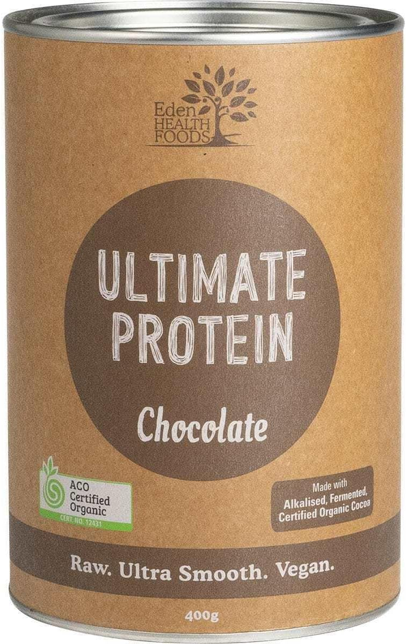 Eden Healthfoods Chocolate Ultimate Sprouted Brown Rice Protein 400 G, 400 Grams