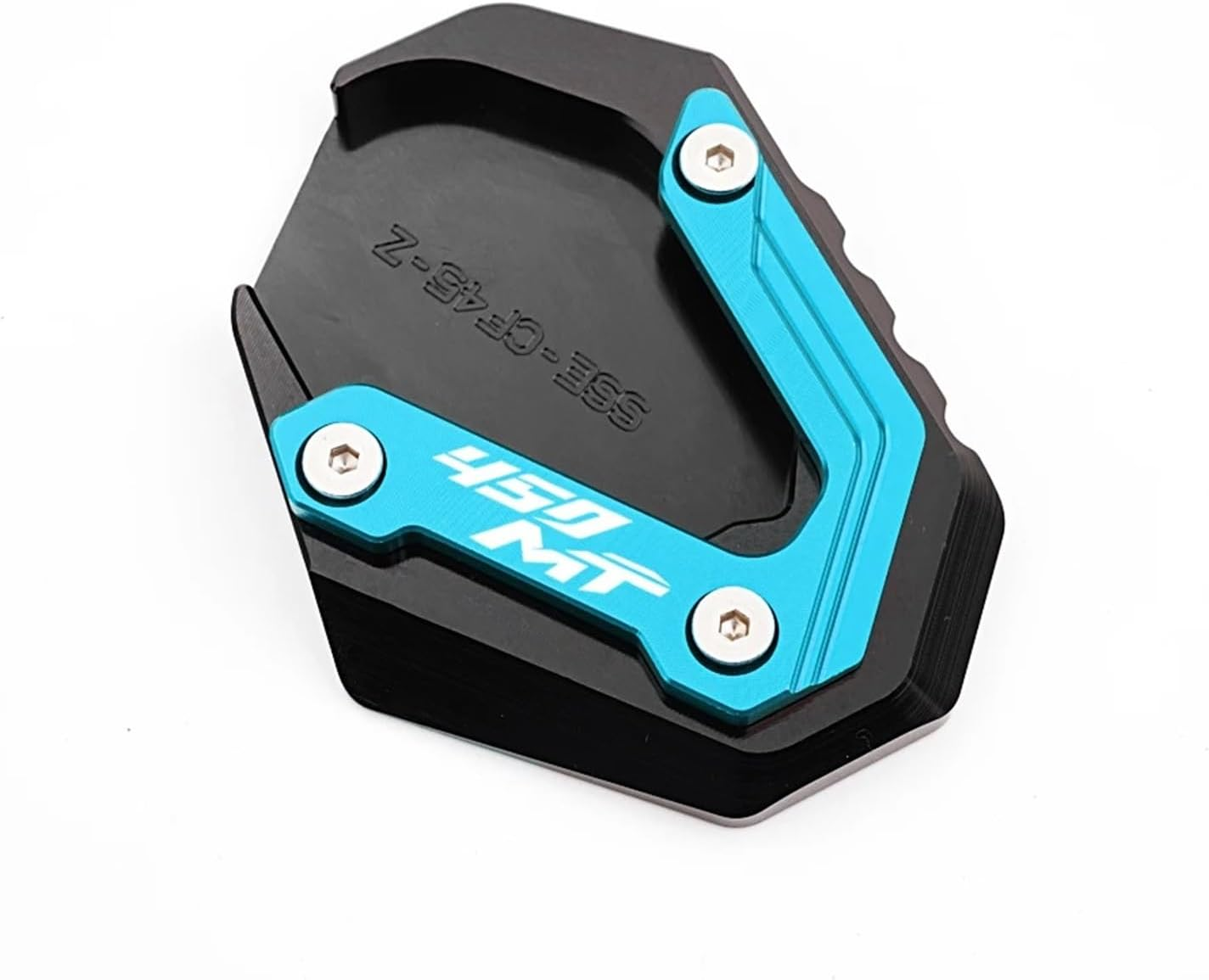 MKDRSRU Fit for CFMOTO 450MT CF 450 MT MT450 2024 2025 CNC Aluminum Motorcycle Kickstand Side Stand Extension Pad Enlarger Support Plate(450Mt-Grey)