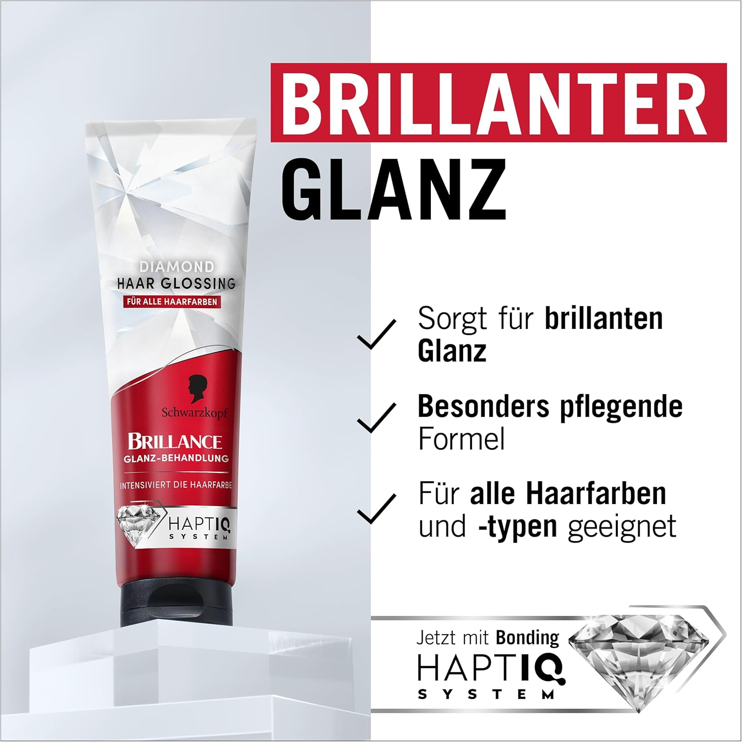 Brillance Shine Treatment, Hair Glossing Diamond Transparent (150 Ml), Glossing for Hair Intensifies Any Hair Colour, Can Be Applied like a Hair Mask image number 4