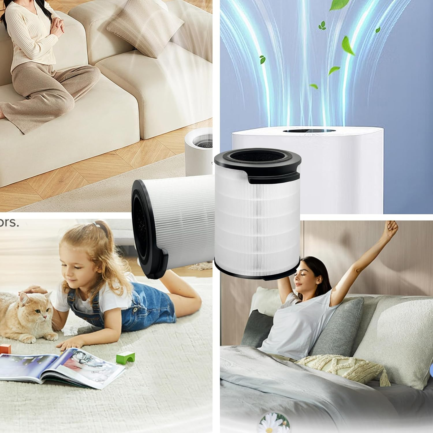 FY1700/30 Replacement Filters - Compatible with Philips 1000I Series Air Purifier Model Number AC1715/70、 AC1715/41、 AC1715/30, Part FY1700/30 image number 6