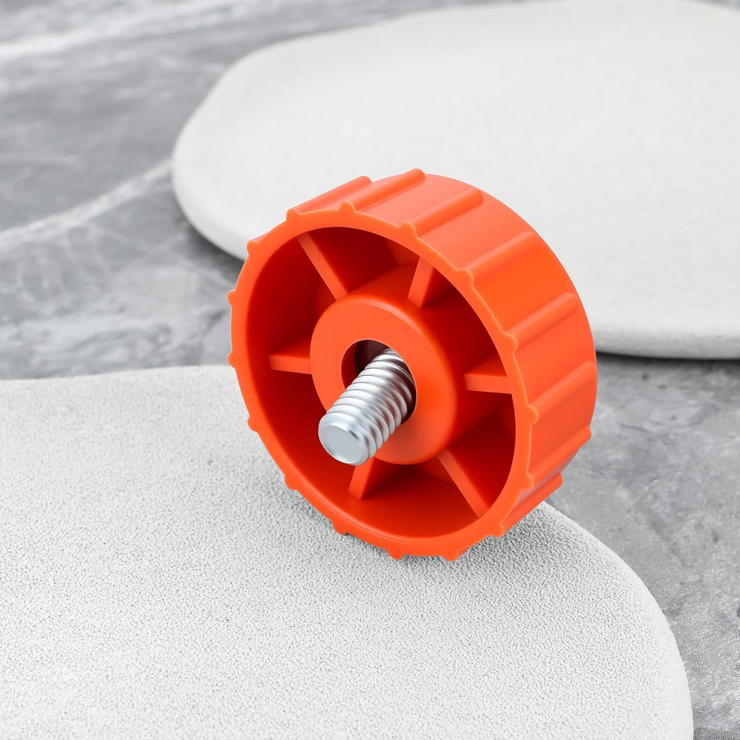 Emagtech 5Pcs Red Trimmer Left Hand Thread Bump Knob 308042003 Compatible with Homelite Compatible with John Deere image number 1