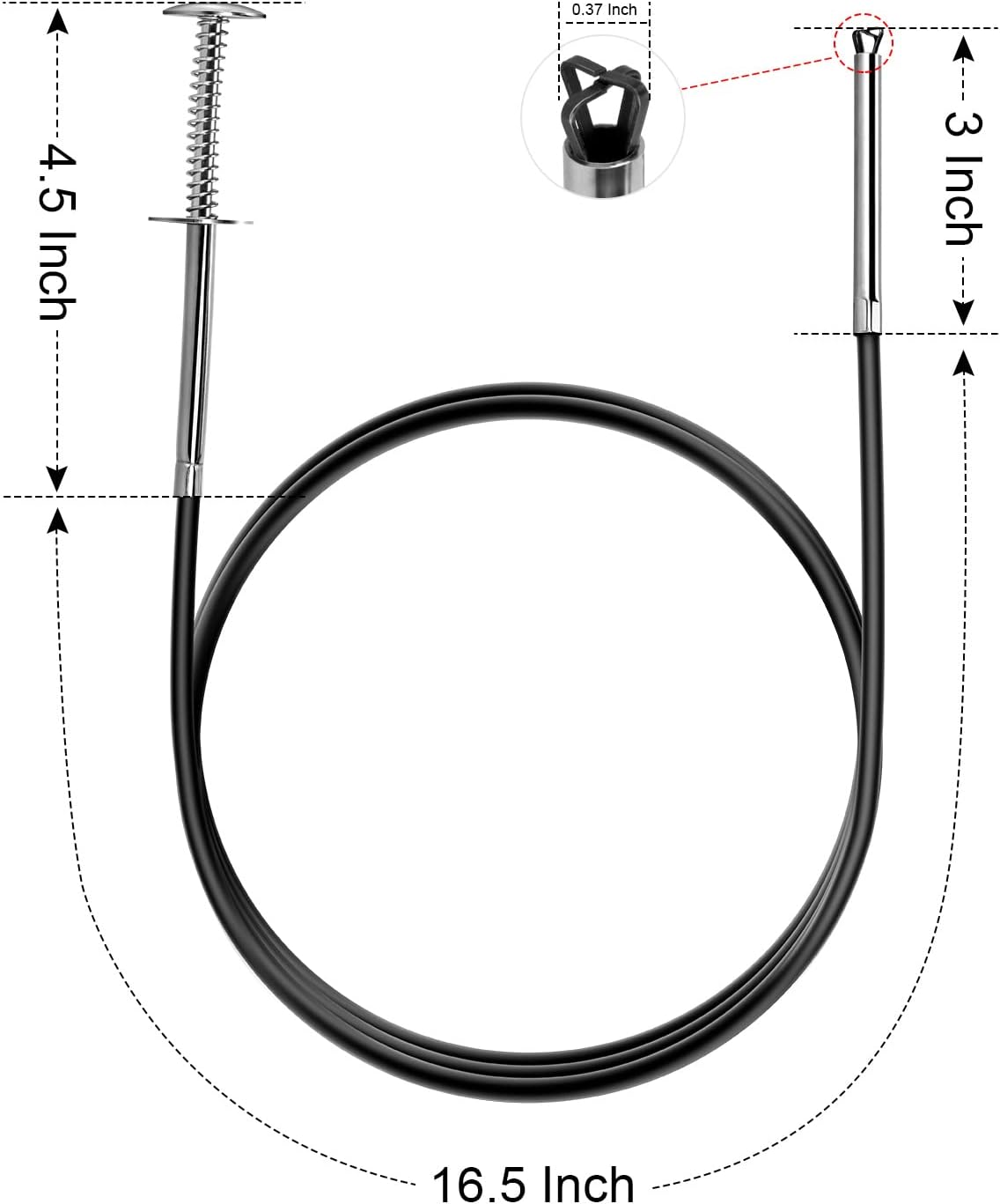 Small Caliber Flexible Grabber Tools 24'' Four-Claw Pickup Tool Pick up Items in Narrow Space Flexible Waste Picking Tool for Engine Bay/Home Sink/Earring (Not Magnetic) image number 3