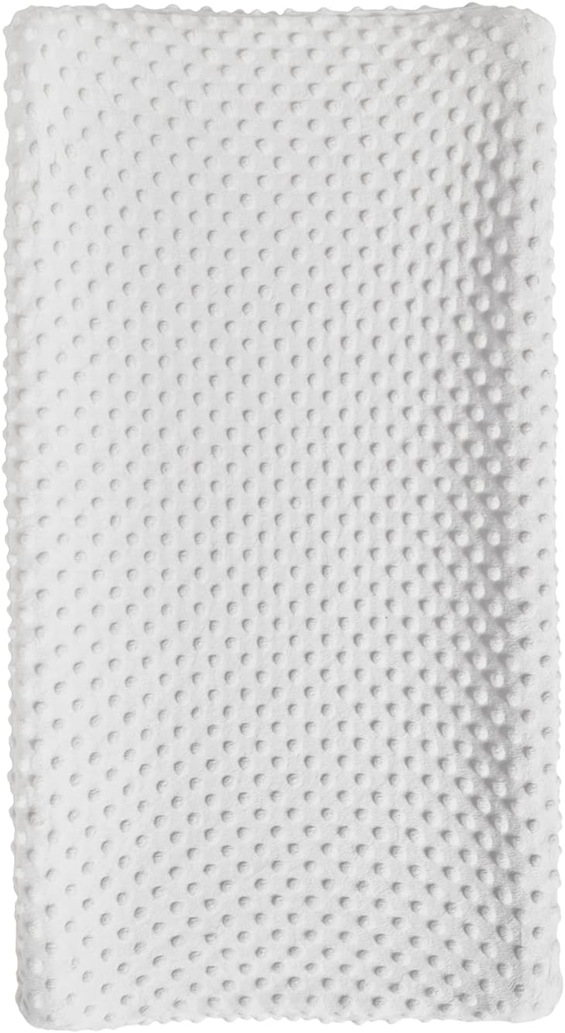 Changing Pad Cover Super Soft Dots Skin-Friendly Breathable Wipeable Changing Table Sheets for Baby Boy and Baby Girl (Pristine)