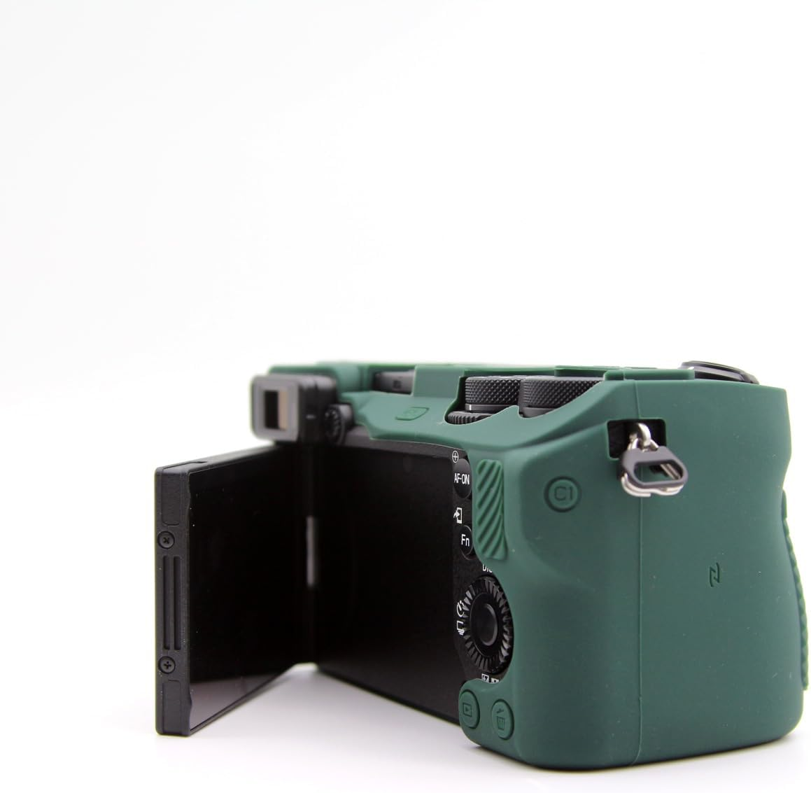 A6700 Camera Case, BMAOLLONGB Fullbody Thin Lightweight Silicone Camera Skin Body Rubber Cover Case for Sony Alpha A6700 (Green, Smooth) image number 3