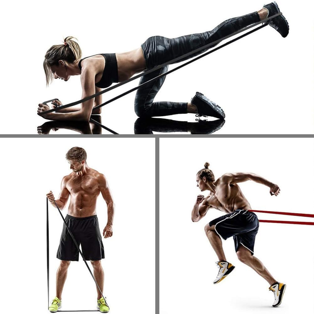 Resistance Bands, 5 Pack Resistance Bands for Working Out, Essential Power Bands, Resistance Loop Set,Fitness Bands for Workout, Yoga, Improve Mobility and Strength image number 2