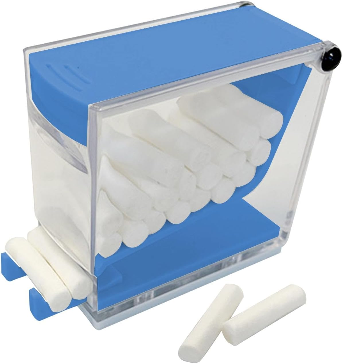 Hygienic Cotton Roll Divider,Press Type Transparent Dentist Cotton Roll Dispenser | Dentist Clinic Container, Pre-Roll Cone Holder Case for Professional Clinic, Dentistry image number 3