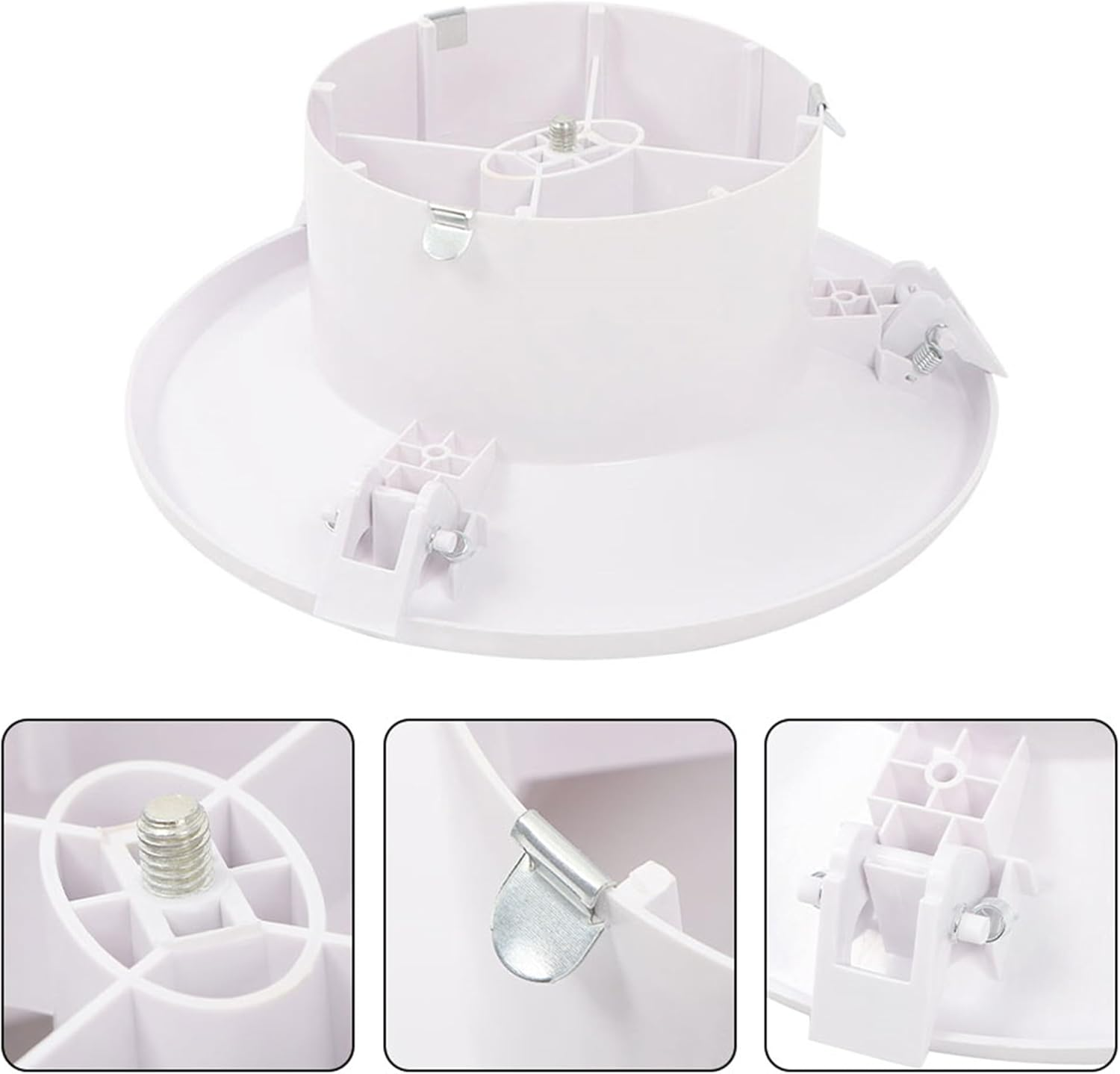 Labwork 6" 150Mm ABS round Ceiling Diffuser Cone Diffuser Outlet Vent Ducted Plastic image number 1