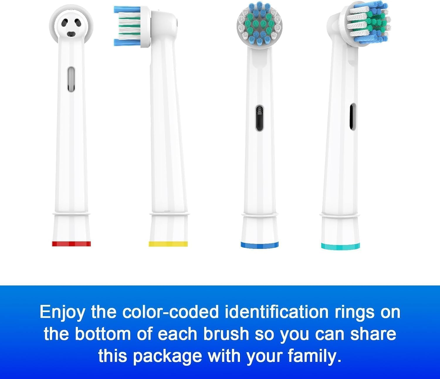 Replacement Toothbrush Heads Compatible with Oral-B Braun,8 Pack Professional Electric Brush Heads for Oral B Replacement Heads Refill Pro 500/1000/1500/3000/3757/5000/7000/7500/8000 image number 4