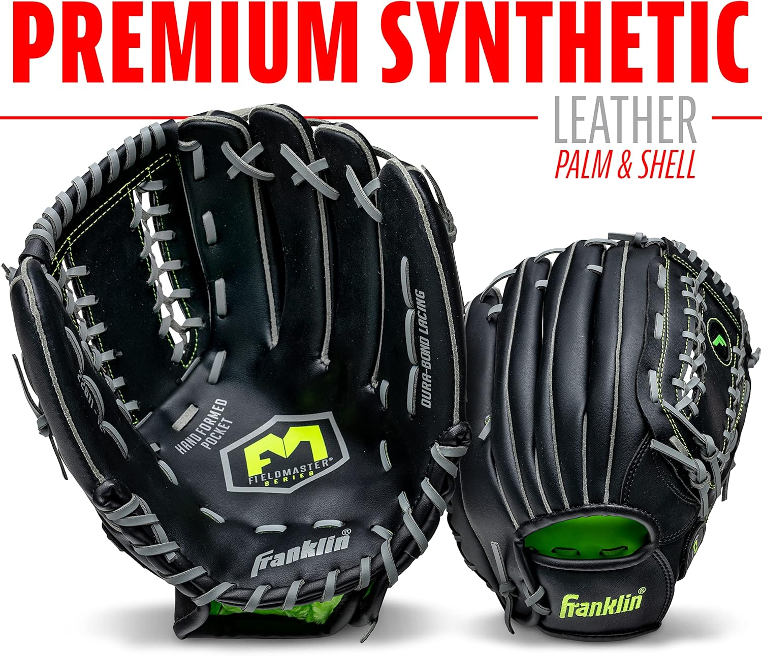 Franklin Sports Field Master Midnight Series Baseball Glove-Right Handed Thrower image number 5