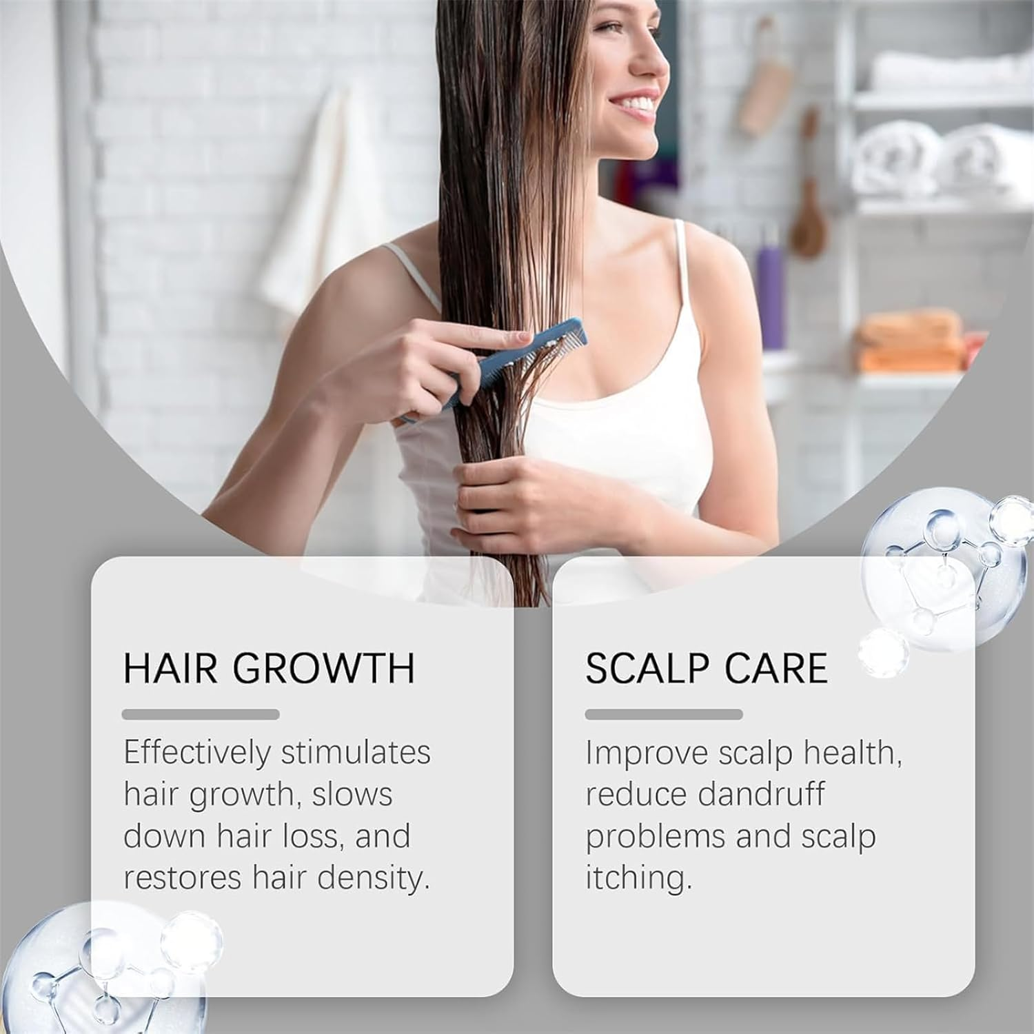 PP405 Hair Treatment, SCU-405 Hair Growth Oil, Anti-Hair Loss Serum, Scalp Nourishing Oil, Damage Repair, Loss Prevention, Quickly Absorbed & Non-Greasy (3Pcs) - 2Pcs image number 4