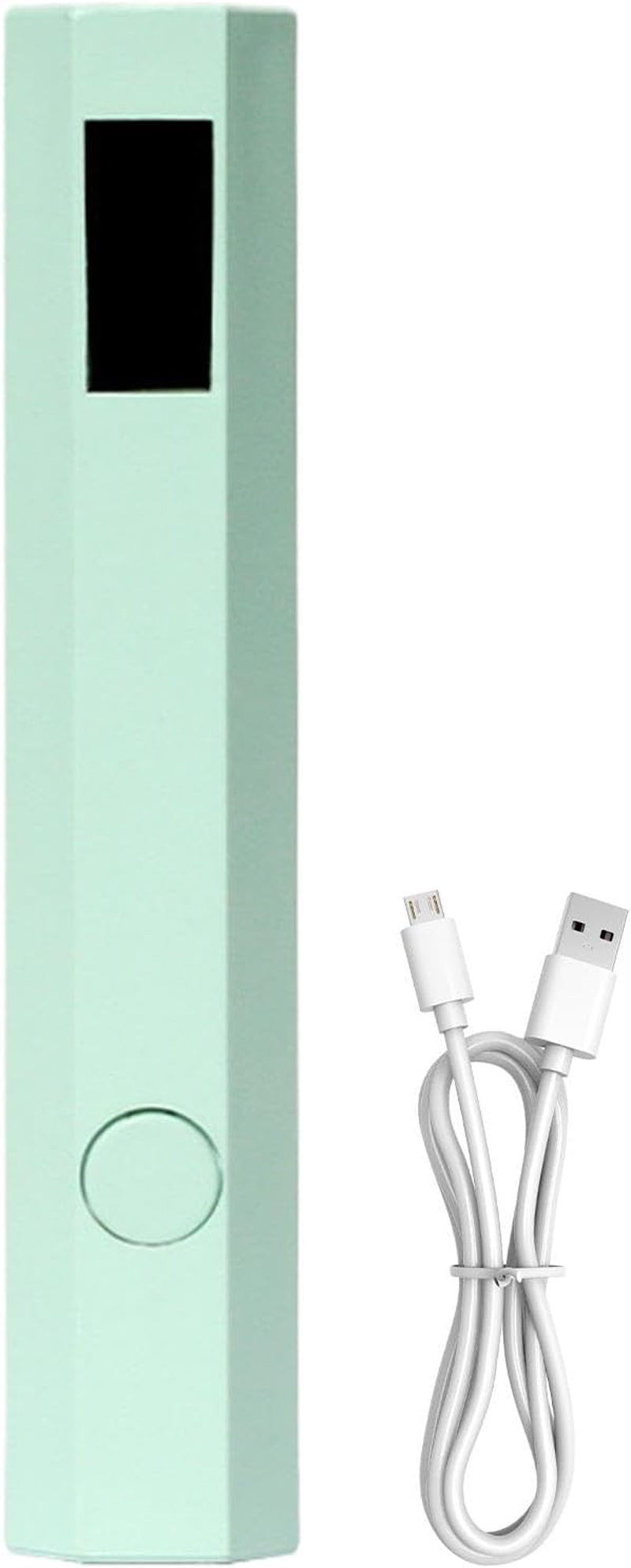 Portable Uv Led Nail Lamp, Rechargeable Nail Dryer, Lightweight Compact, Small Travel Friendly, Handheld Curing Light for Home and Salon, Gel Polish, 10.3X1.9Cm