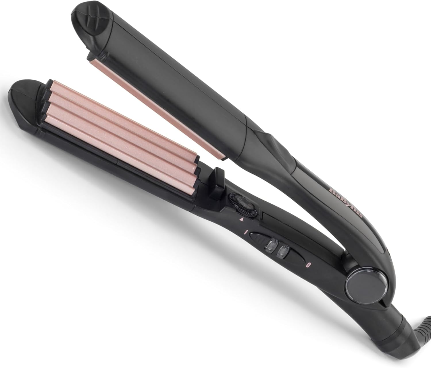 Babyliss the Crimper 2165CE Crepe Iron with 10 Temperature Levels up to 210 &deg;C and Automatic Shut-Off in Pink Black image number 2