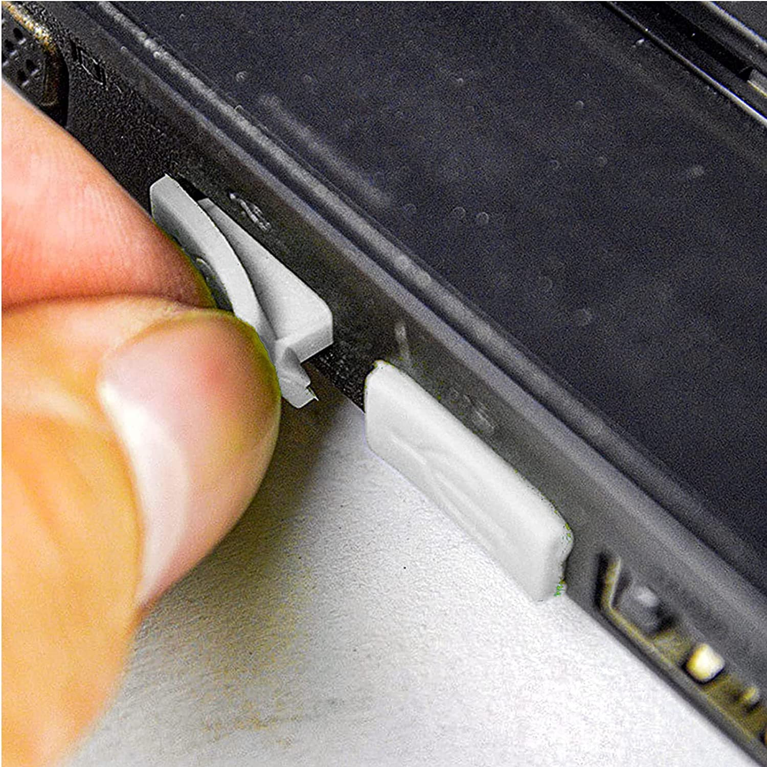 Silicone Anti-Dust Port Stopper Plug Cover Clear for PC Laptop Notebook Computers 2 Sets (16Pcs/Set) Black/White