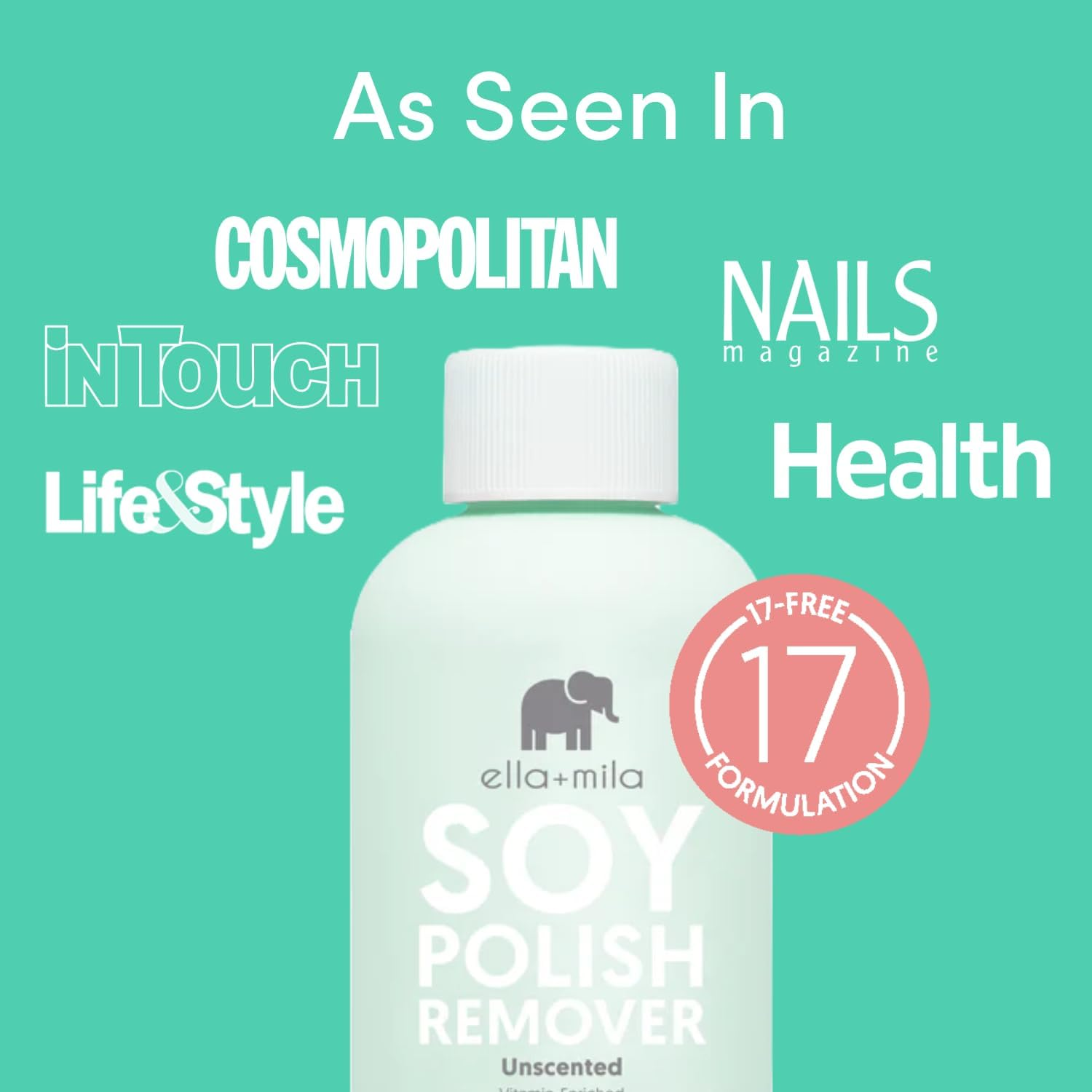 "Soy Nail Polish Remover" Non Acetone & Alcohol Free Unscented & Odour Free Best for Natural Fingernail Contains Vitamins A, C , E image number 5