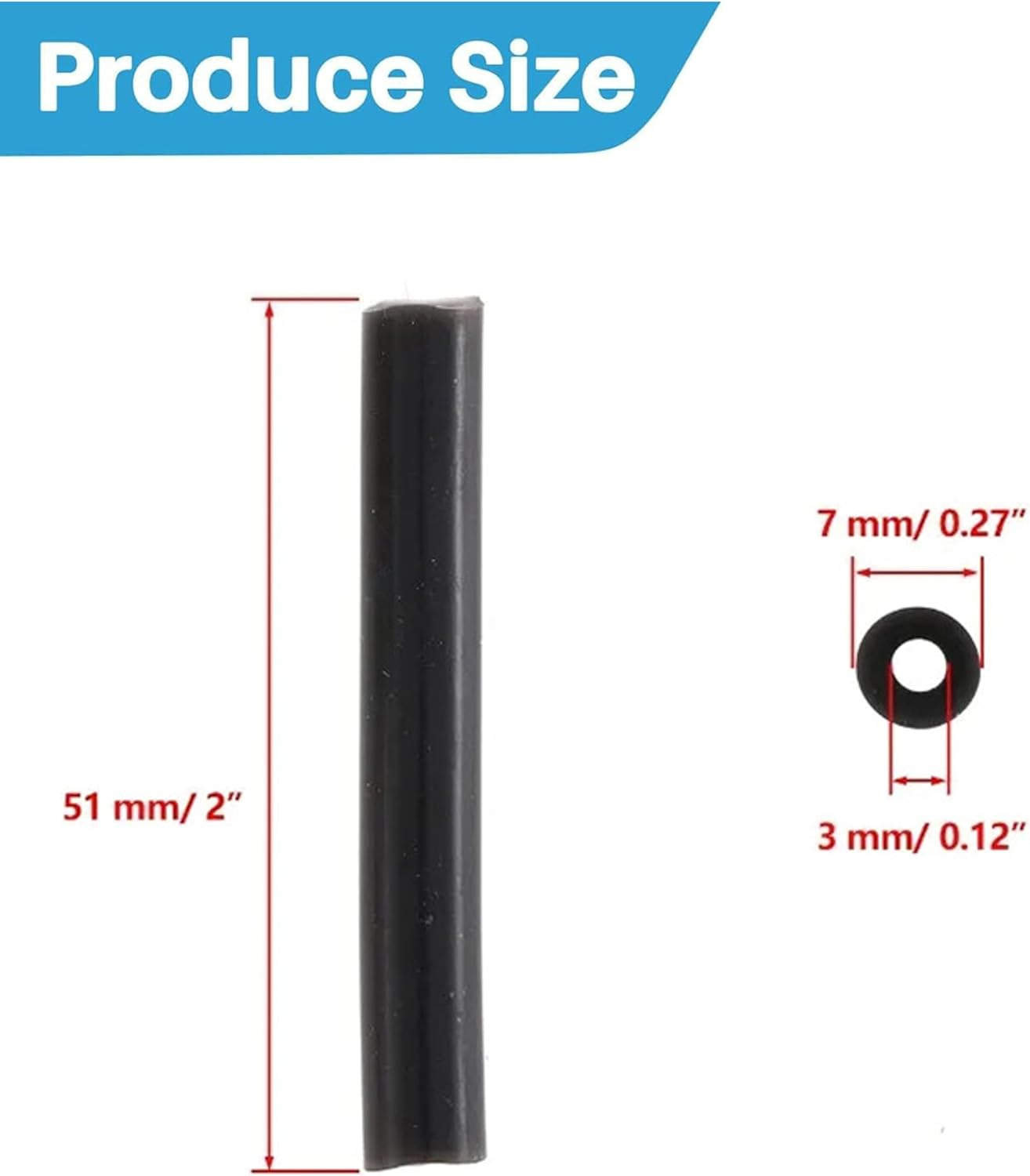 6 Pack Sun Visor Repair Kit,Compatible with -Jeep- Wrangler, JK JKU 2007-2017,Silicone Rubber Black Repair Tube,Driver & Passenger Side Sunvisor Repair Tube,Auto Parts image number 1