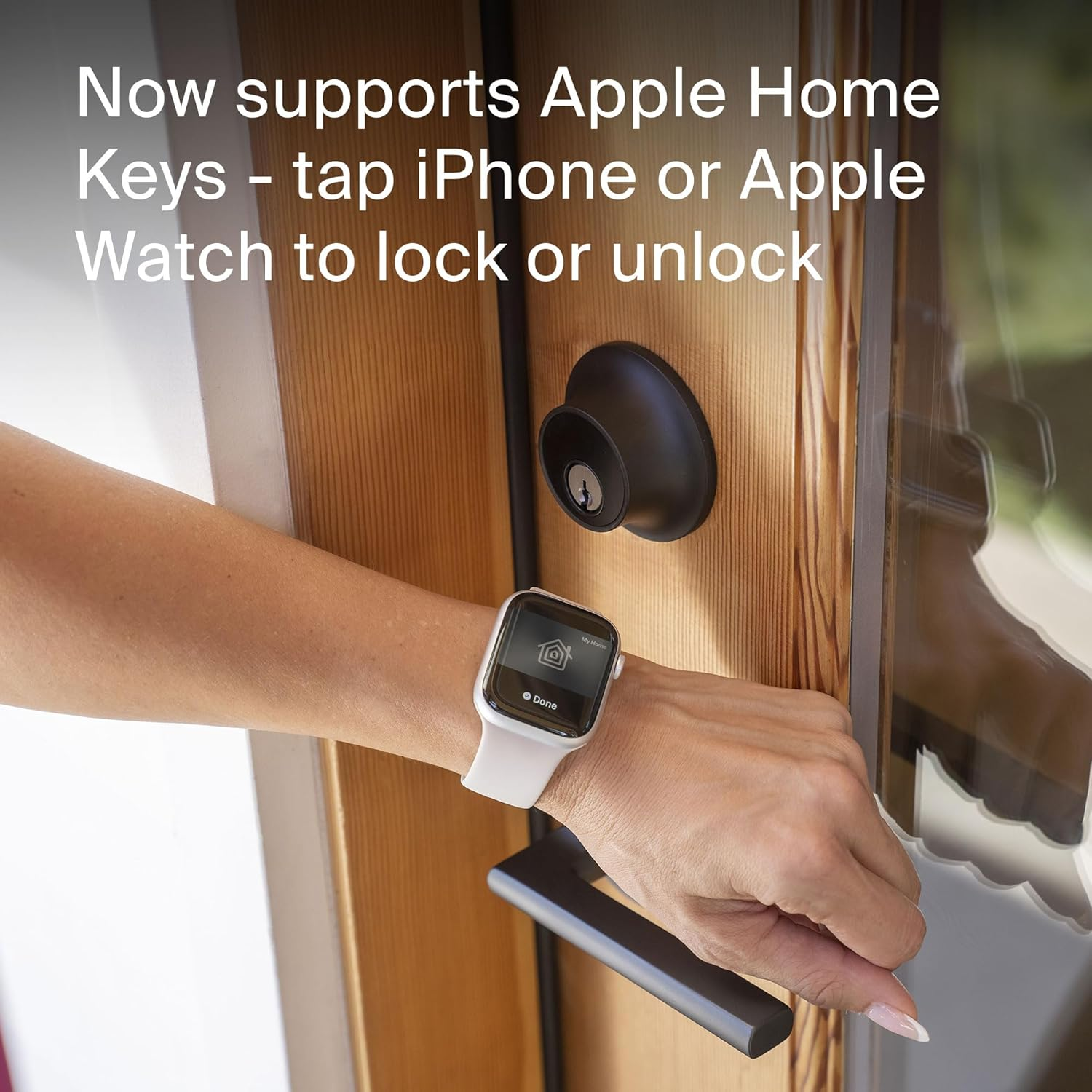 Level Home Level Lock+ Smart Lock with Apple Home Keys - Smart Deadbolt for Keyless Entry plus Key Card or App, Bluetooth Enabled Lock Works with Apple Homekit, Polished Brass image number 3