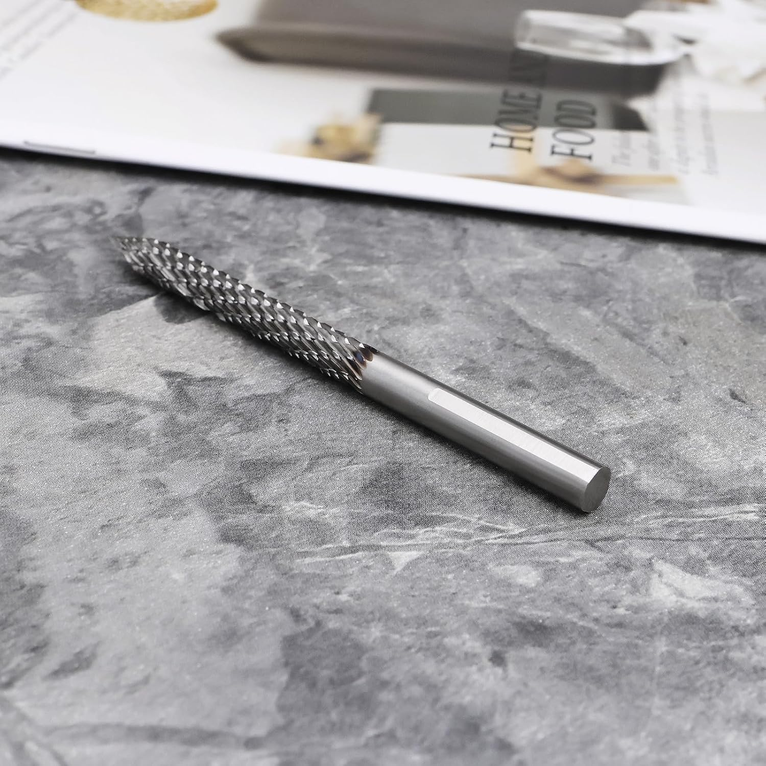 Be in Your Mind Milling Cutter 6MM X 88MM Tungsten Steel Tyre Repair Carbide Burr Hard Metal Burr Tire Drill Carbide Rotary Head for Pneumatic Drill image number 2