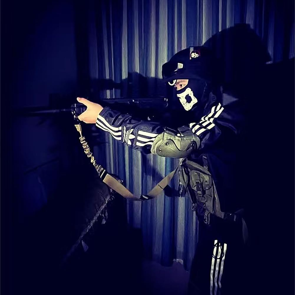 Geli Black Ghosts Skull Full Face Mask,Windproof Ski Mask for Cosplay Party Halloween and Motorcycle Bike Cycling Outdoor image number 4