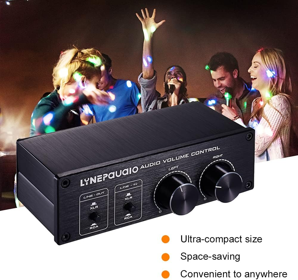 HIKOAN Passive Audio Volume Controller with Fully-Balanced & Single-Ended Mode XLR & RCA Interface for Home Stereo System Pre-Amplifier Speaker image number 6