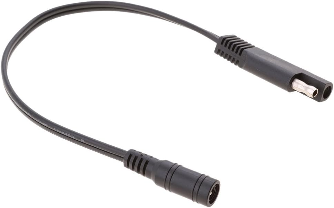 250Mm SAE Connector to DC Plug, Convert SAE to Female Adaptor Cord (Pack of 5) image number 1