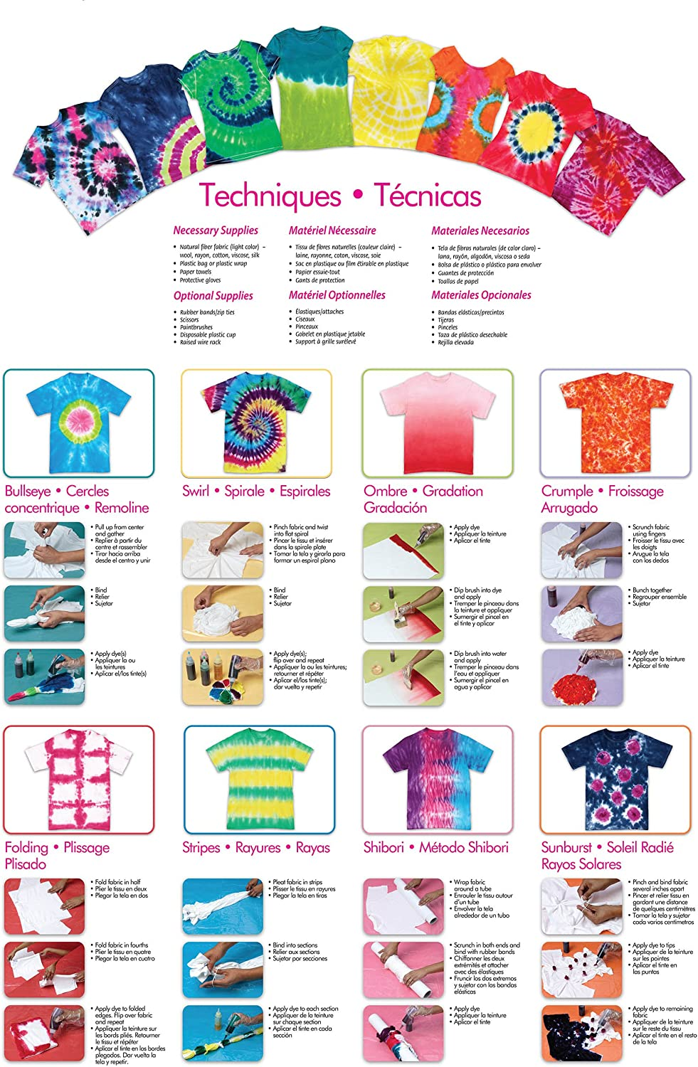 Tulip DC31679 One Step Tie-Dye Kit 12 Colour Superbig image number 4