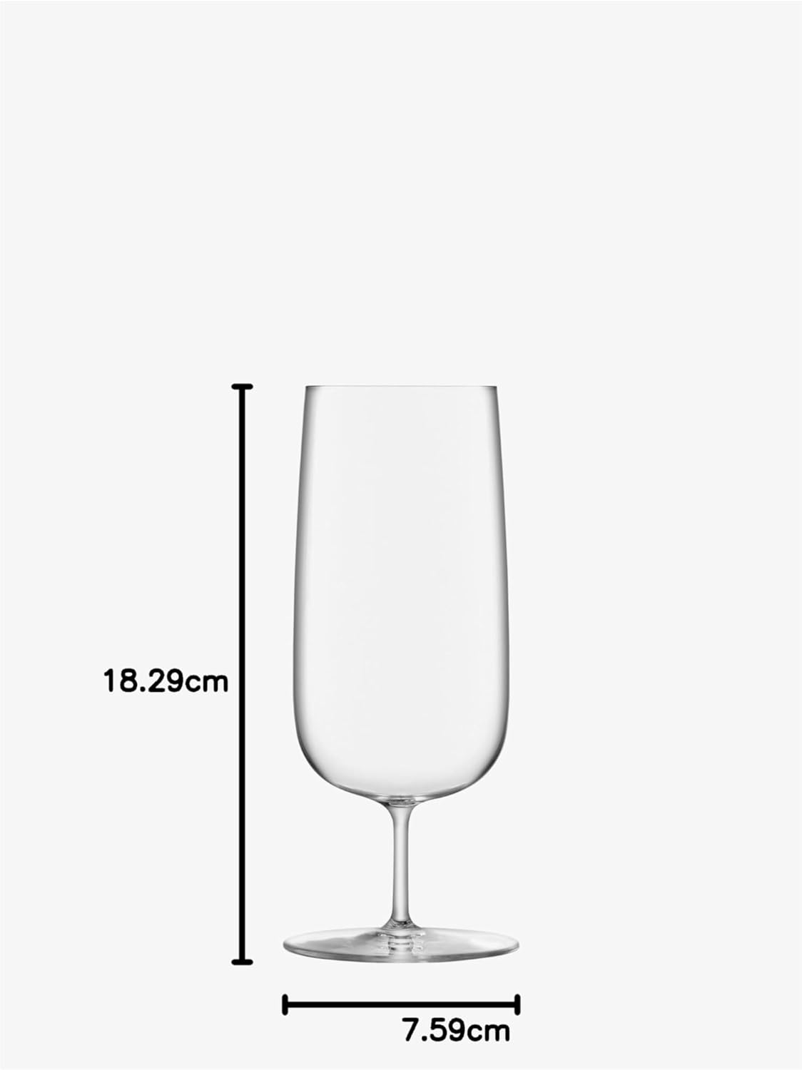 LSA International Borough Pilsner Glass 440 Ml Clear | Set of 4 | Dishwasher Safe | BG06 image number 4