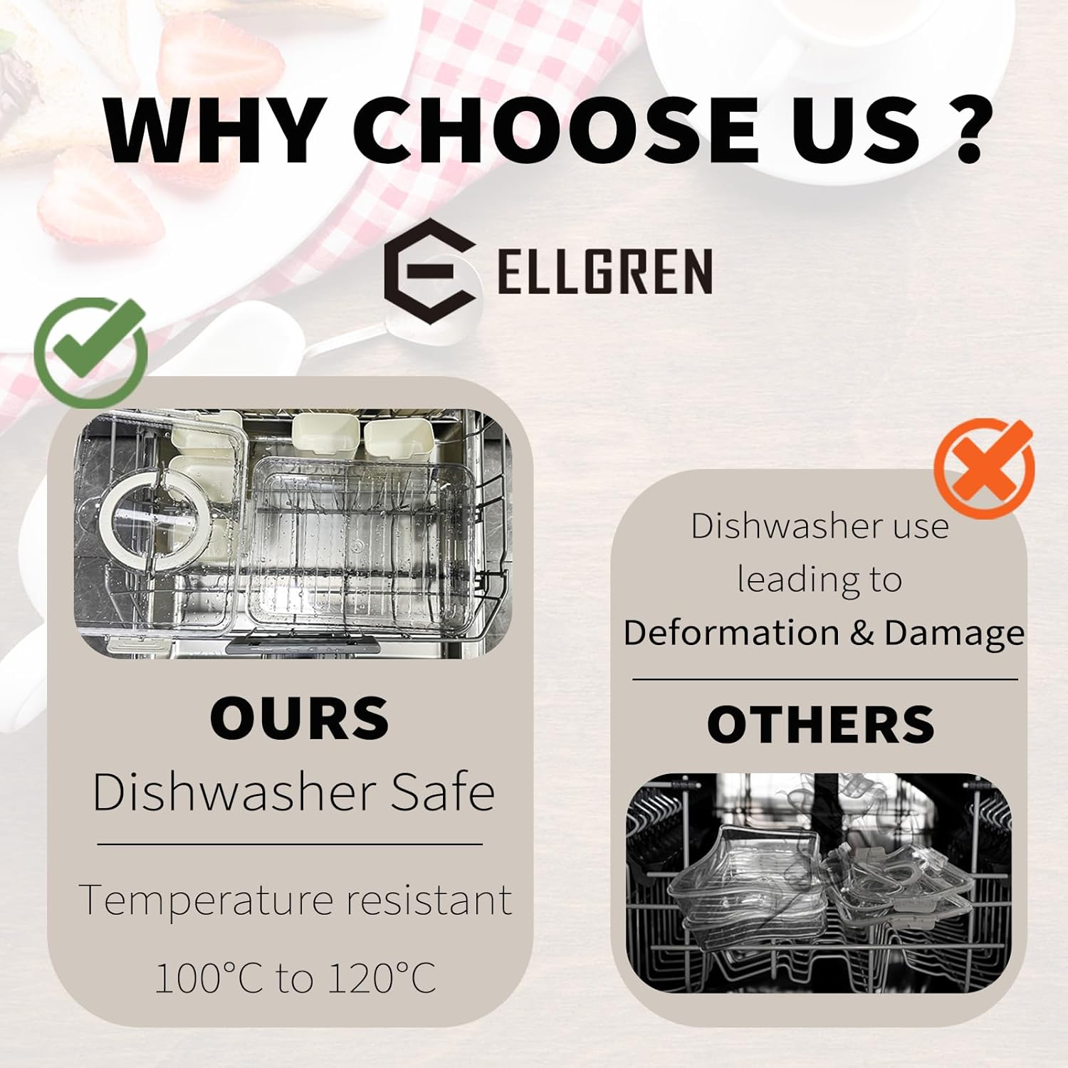 Dishwasher Safe Snack Box Container, 8 Compartments Storage Containers with Airtight Lid & Handle - Clear Snack Divided Serving Tray for Veggie, Candy and Nuts Organizer, Portable Platters (1) - 2 image number 3