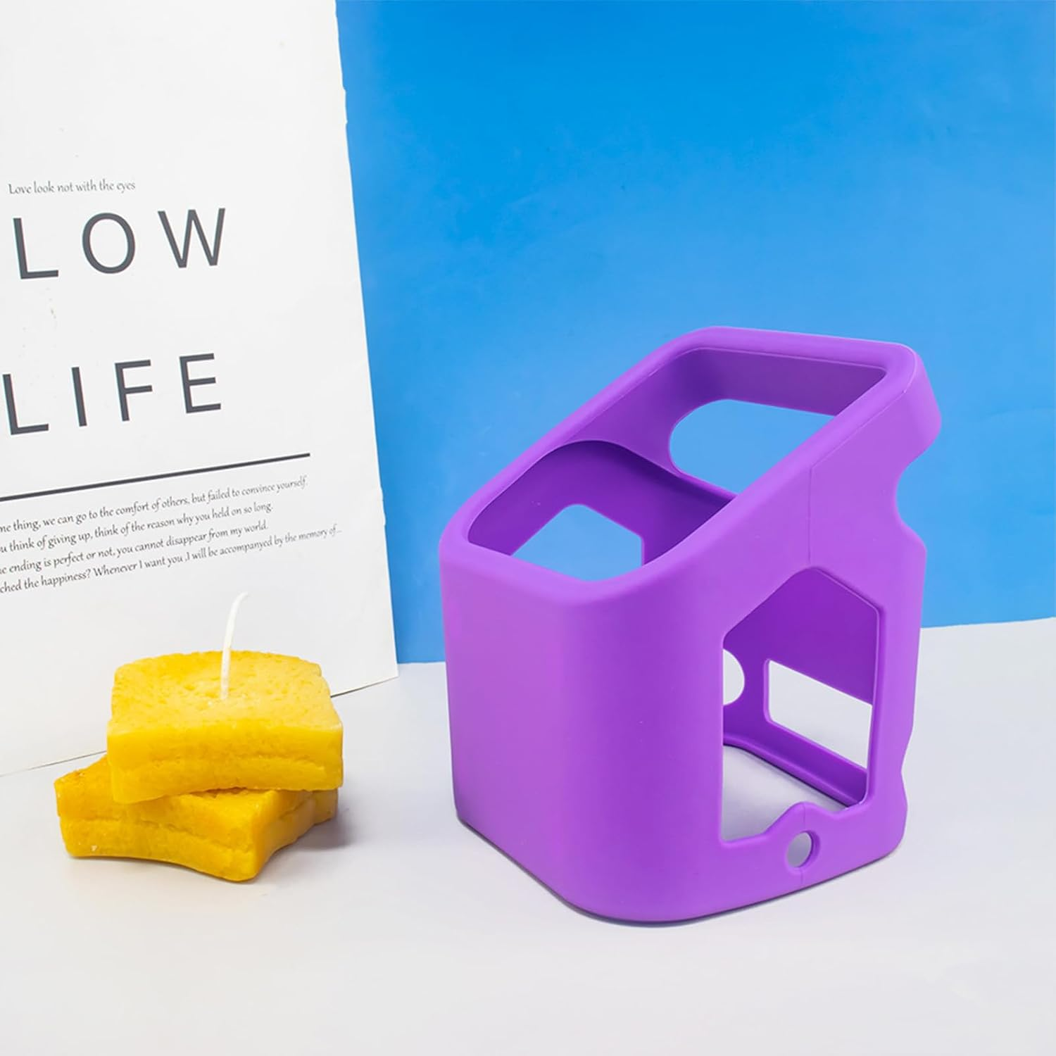 Carrying Silicone Case for Yoto Player (3Rd Gen.) Kids Bluetooth Audio Speaker,Travel Protective Jacket Skin Sleeve for Yoto Player 3Rd Gen(Purple) image number 4