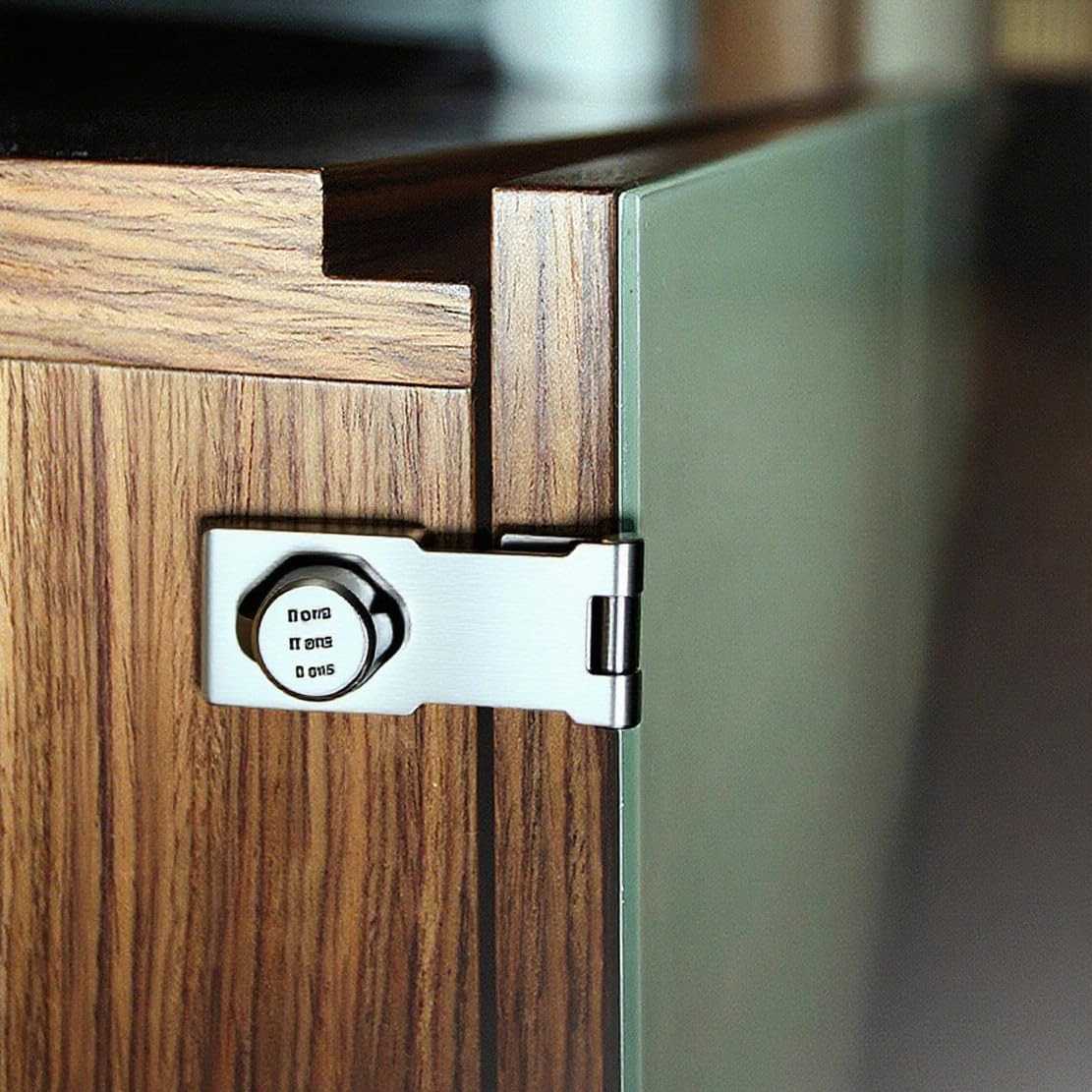 OZSTOCK 2X Mechanical Password Lock Hasp &ndash; Keyless 3-Digit Combination Cabinet Lock, Zinc Alloy Drawer & Mailbox Security Lock with Screws for Doors, Lockers, Office & Home Storage