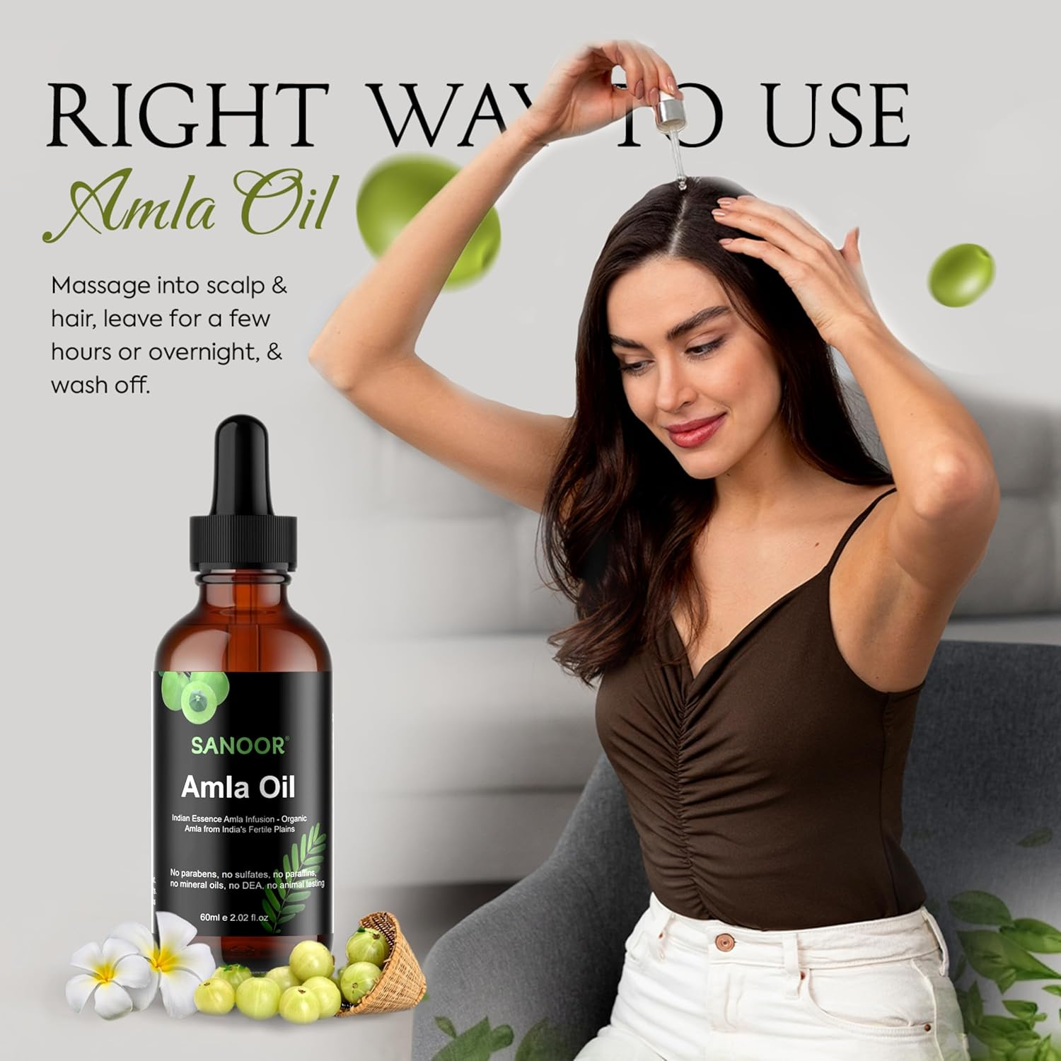 Hair Oil (Indian Amla Oil, 60 Ml / 2.02 Fl.Oz) image number 5