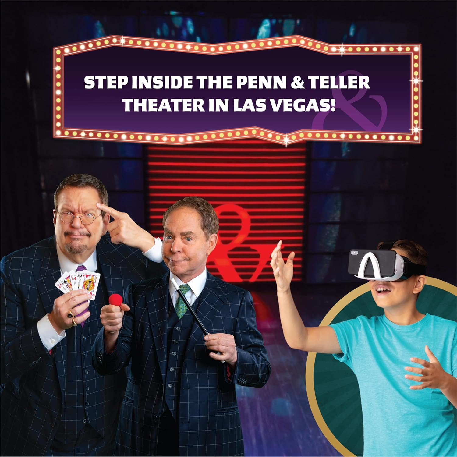 Penn & Teller Magic Lab VR &ndash; Virtual Reality Set for Kids Age 8+ with 25+ Tricks, 28-Piece Kit & 40-Page Book &ndash; Learn Magic, Build Confidence & Entertain Friends image number 2