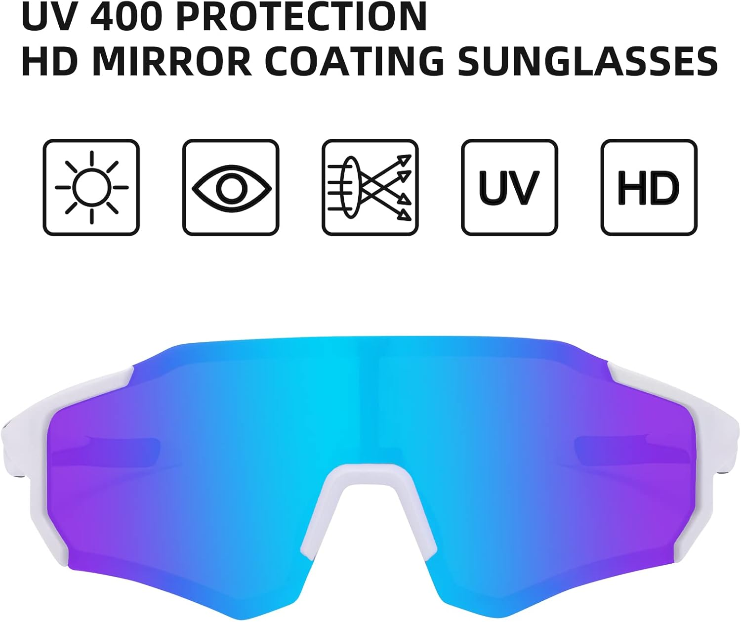 ROCKBROS Sunglasses for Men Women UV Protection Cycling Sunglasses Sport Glasses image number 1