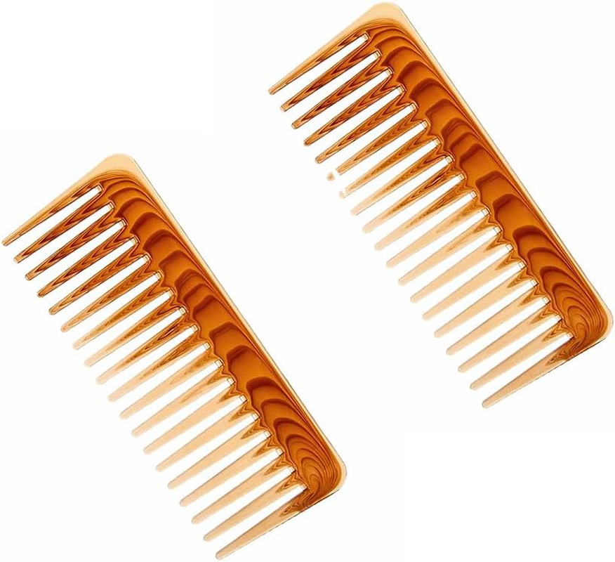 Wide Tooth Detangling Comb, 2-Pack, for Wet and Dry Curly Hair, Thick and Wavy Hair image number 5