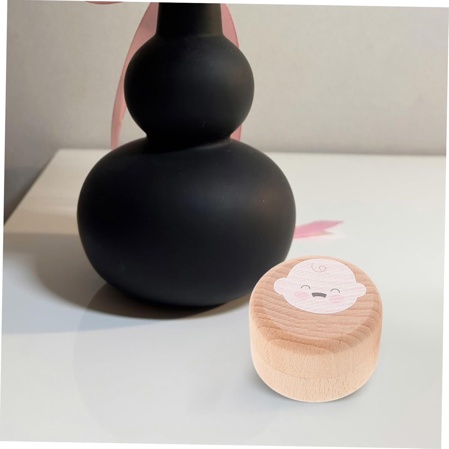 Zerodeko 2Pcs Wooden Cute Tooth Box Keepsake Storage for First Lost Teeth Boy Girl Girls Boys image number 2