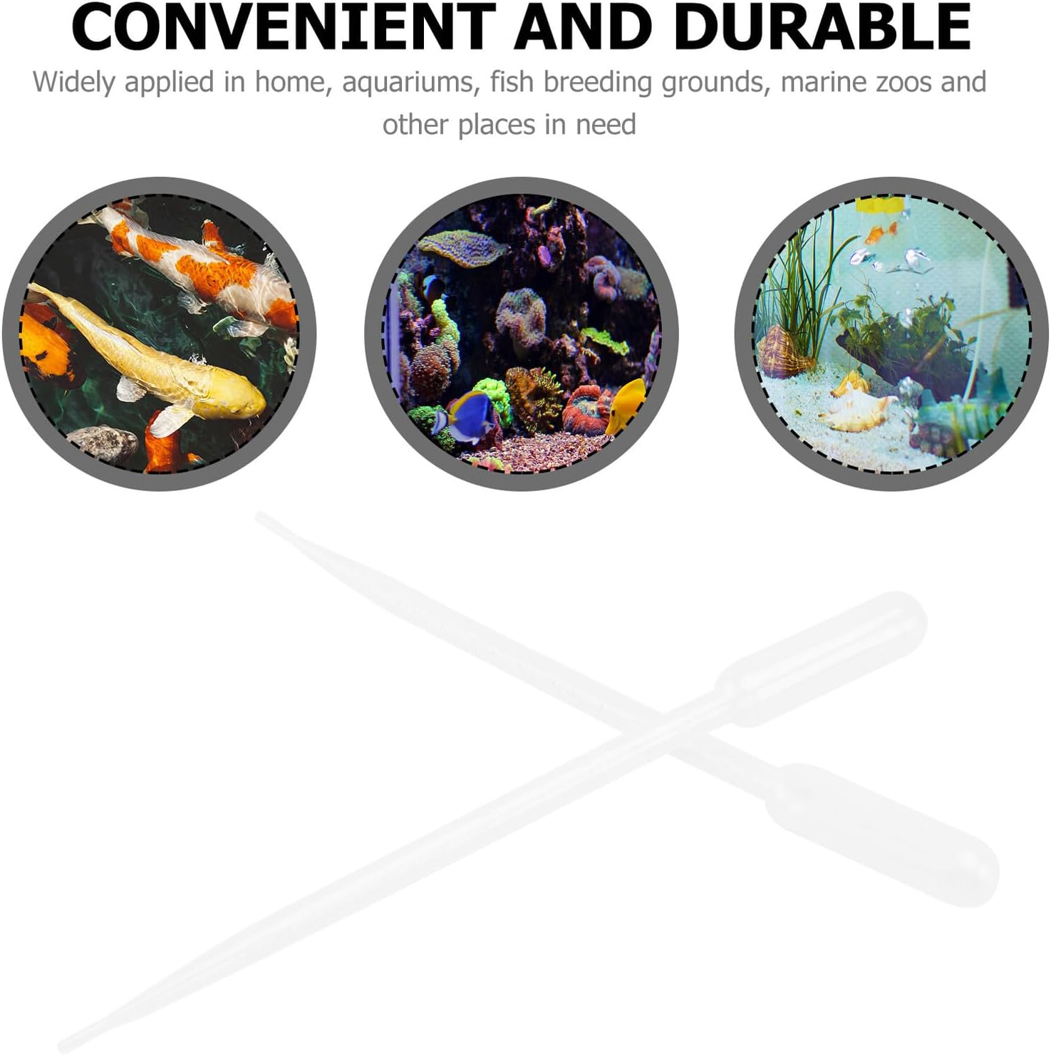 JOINPAYA 10Pcs Coral Fish Feeding Tubes Plastic Brine Shrimp Feeders with Scale for Pets Medicine Food Fertilizer Accurate Dispensing Tool image number 1