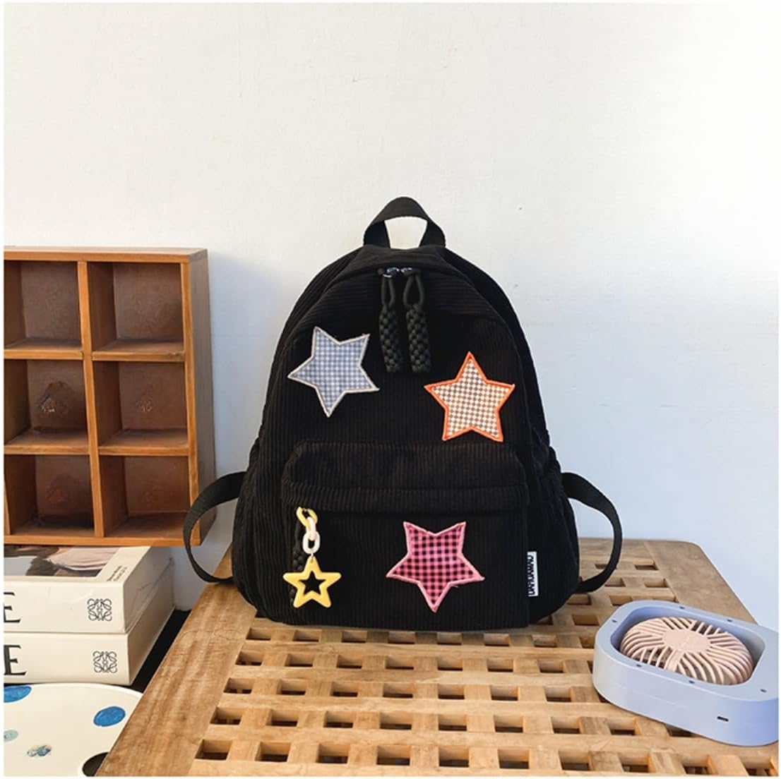 Star Backpack Kawaii Large Capacity Aesthetic Rucksack Cute Accessories Bag for Woman Light-Hearted Mori image number 6