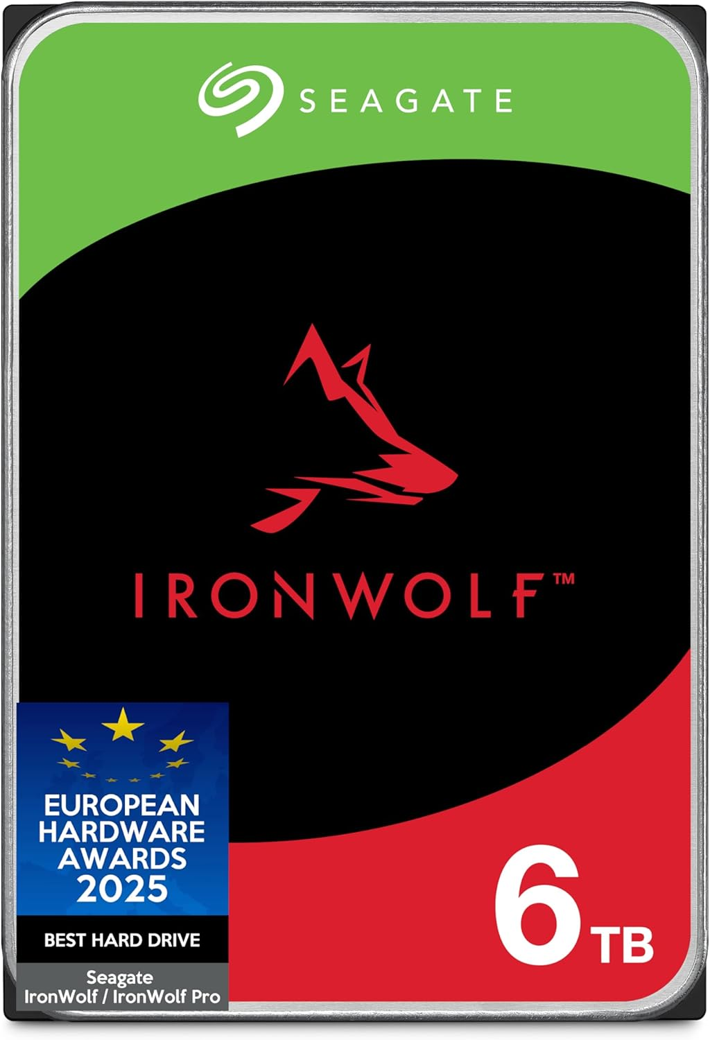 Seagate Ironwolf 6TB NAS Internal Hard Drive HDD 3.5 Inch 5400 RPM 256 MB Cache SATA 6 Gb/S Silver with Data Rescue Service (ST6000VNZ06) image number 2