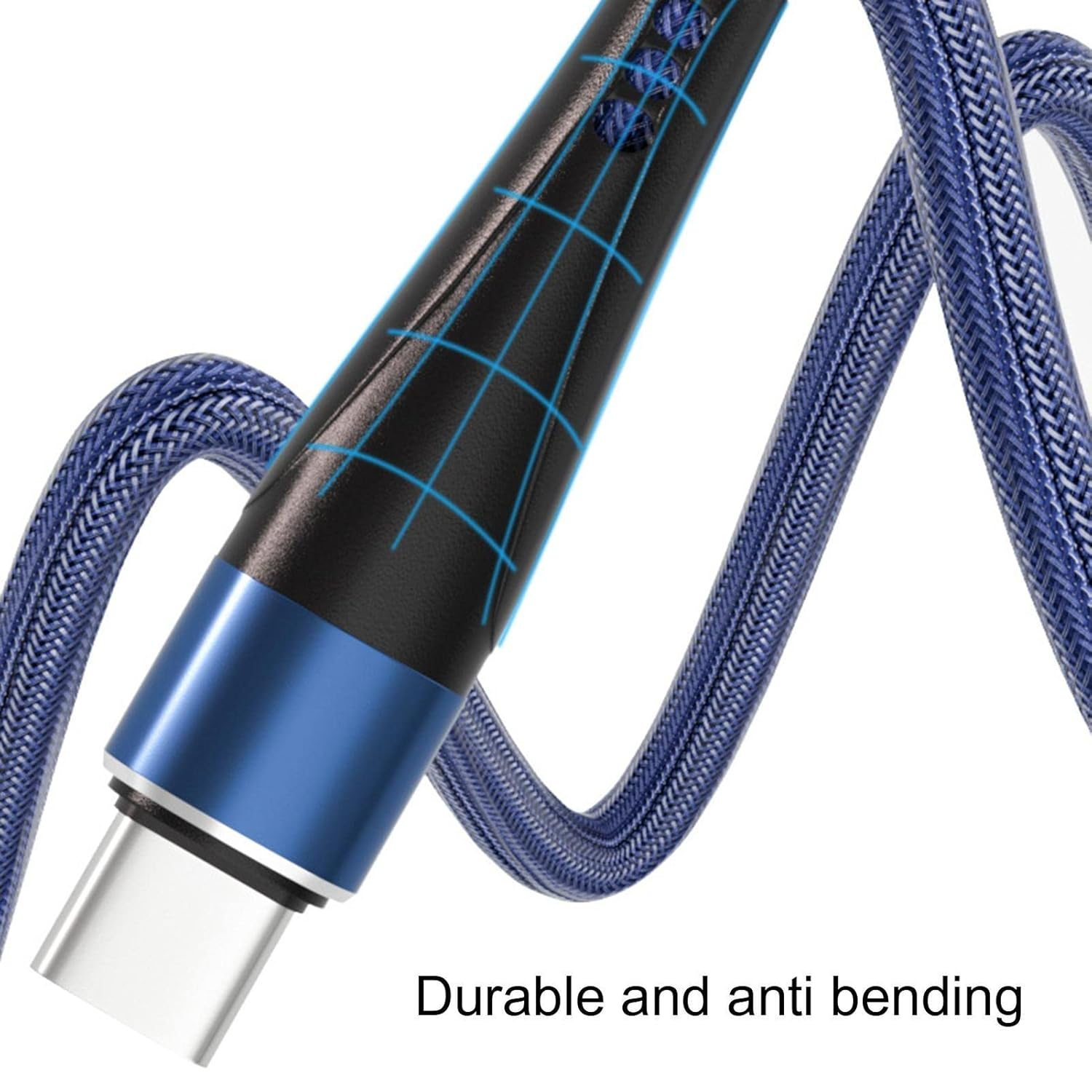 Type C Charging Cable | Car Charging Quick Phone Wire,Built-In Sensor, Nylon Braided, Phone Accessories with 10A, 120W for Type C Port Device Smartphone Shwing image number 6