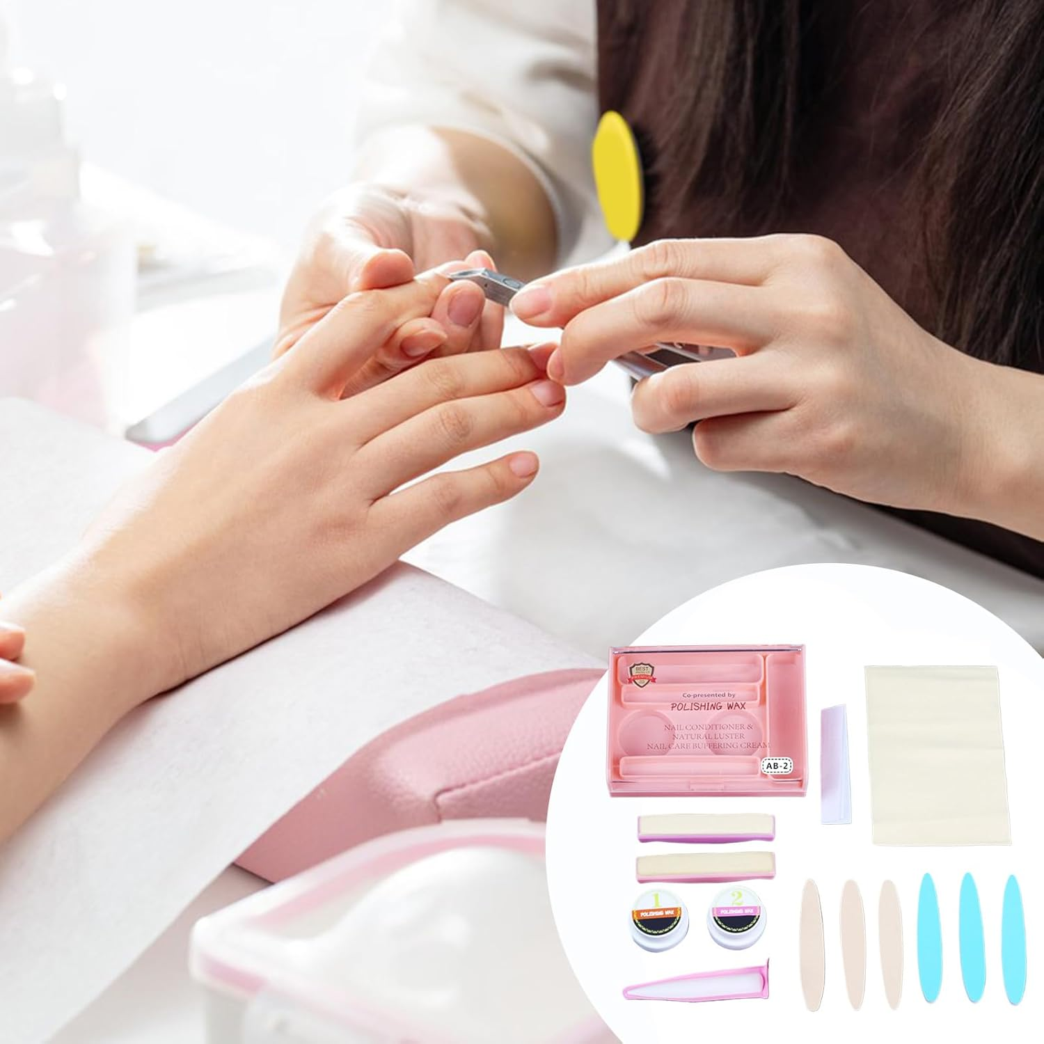 Manicure Kit,Manicure Strengthener Set | Strengthener Professional Versatile Tools for Girls Women Home Adults Travel Beauty Fashion Restore image number 6