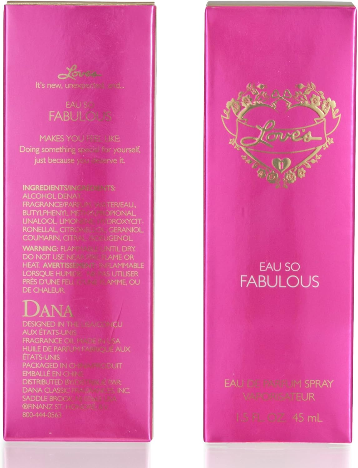 Dana Love'S Fabulous Eau De Perfume Spray for Women, 45 Ml image number 3
