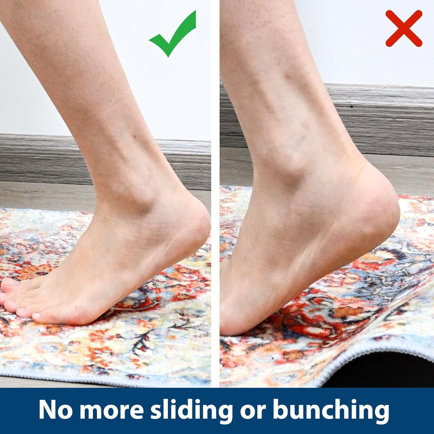 YJSPARKK anti Slip Rug Pad, PVC Non Slip Grips Keep Area Rugs Safe and in Place,Grippers Mat for Drawers Shelves Tray Carpet Cushion,Suitable for Hard Flooring and Tiles Flooring (1.2 * 2.0M) image number 3