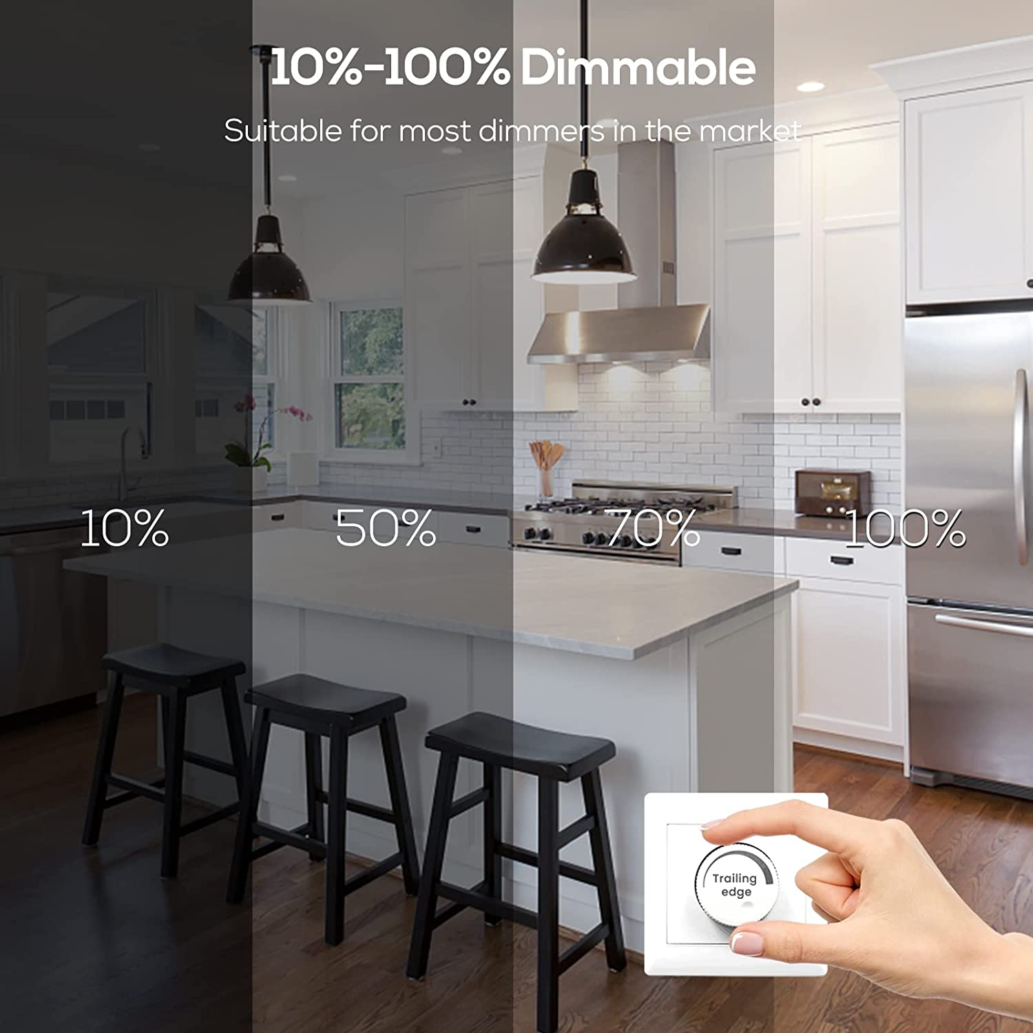 ALUSSO 10Pcs 12W LED Ceiling Light LED Recessed Downlight Kit 92Mm Cutout IP44 Dimmable Recessed Light Flush Mount Lighting 1000Lm 3000K Warm White (Spray White) image number 1