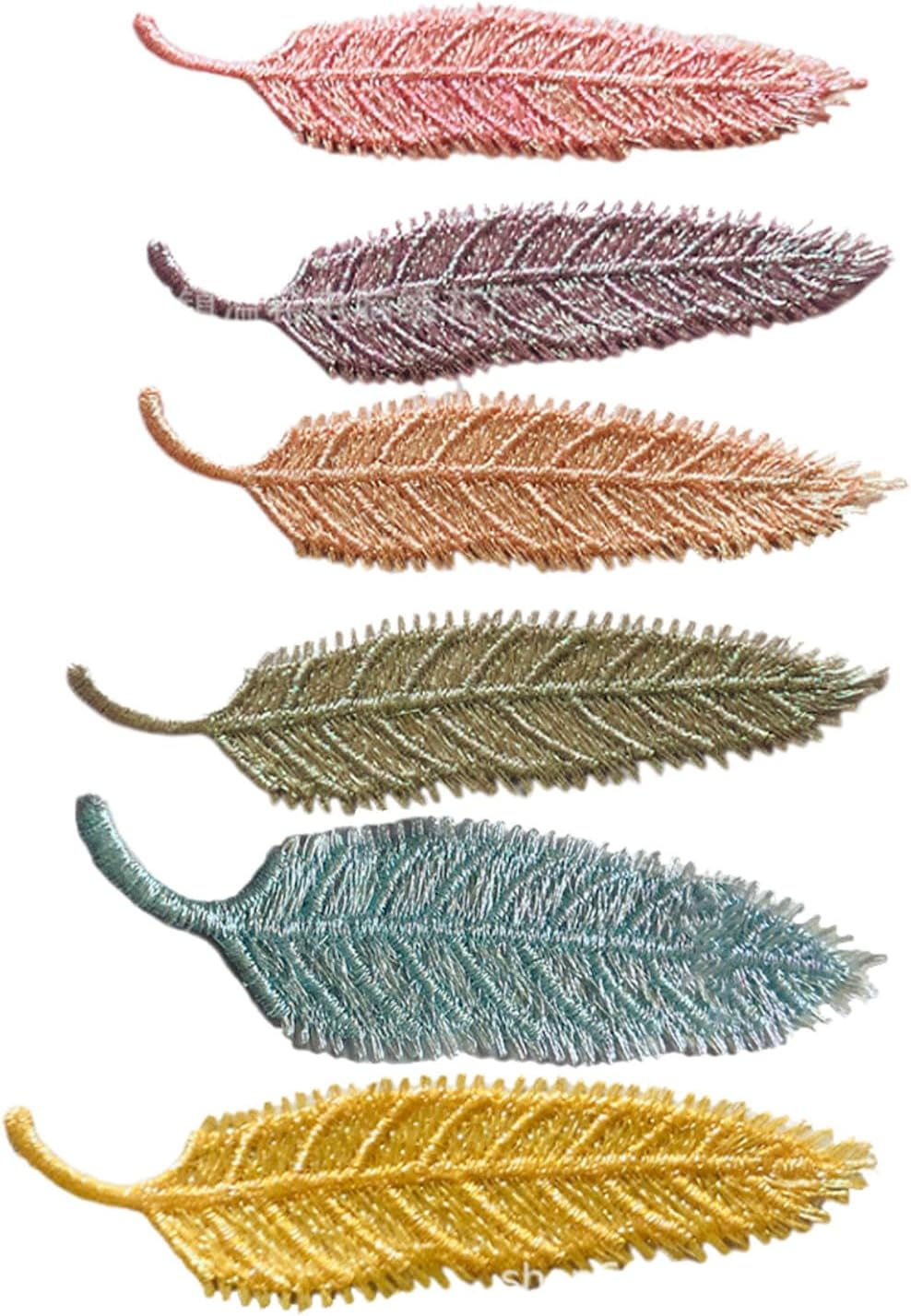 KGDUYC 6Pcs Leaf Bookmarks, Card Bookmarks, Handmade Satin Bookmarks, Crochet Flower Bookmarks, Personalised Handmade Gift for Book Lovers, Teachers