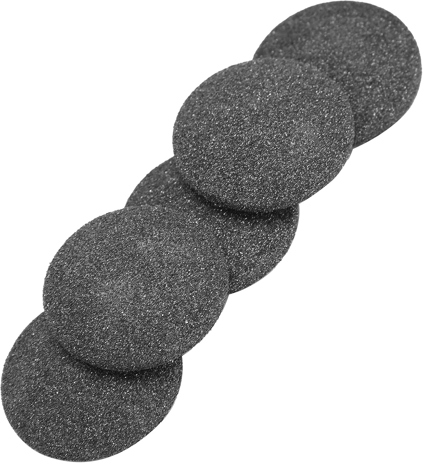 Watris Veiyi Replacement Sandpaper Discs, Pack of 5 Callus Remover Hard Skin Replacement Foot Grinding Head Tool for Dead Skin Callus Remover Head Foot Files (Black) image number 5