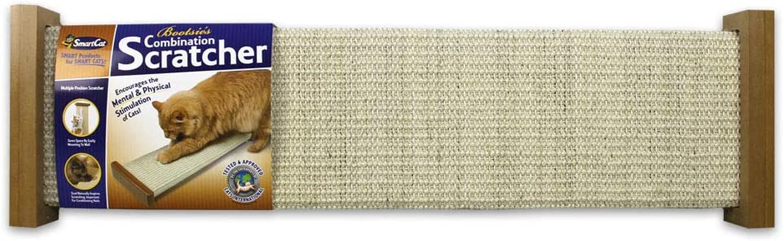 Smartcat Combination Scratcher, 61 Cm Length X 18 Cm Width X 6 Cm Length image number 5