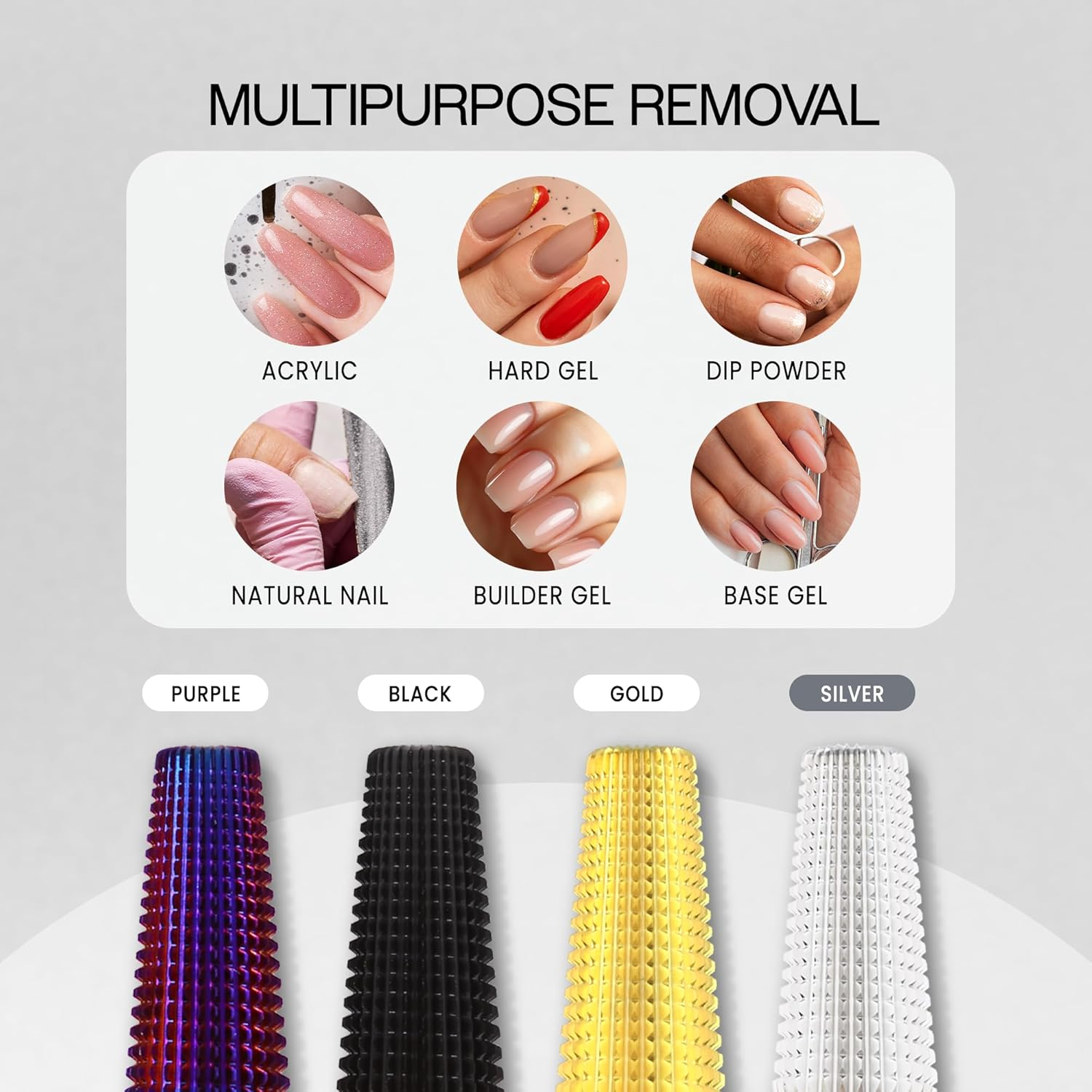 PANA Nail Carbide 5 in 1 Bit - Two Way Rotate Use for Both Left and Right Handed - Fast Remove Acrylic or Hard Gel - 3/32" Shank - Manicure, Nail Art, Drill Machine (Fine - F, Silver) image number 4